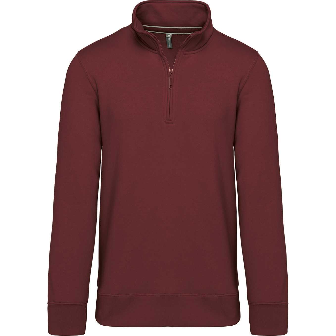 Sudadera 1/4 Cremallera Wine