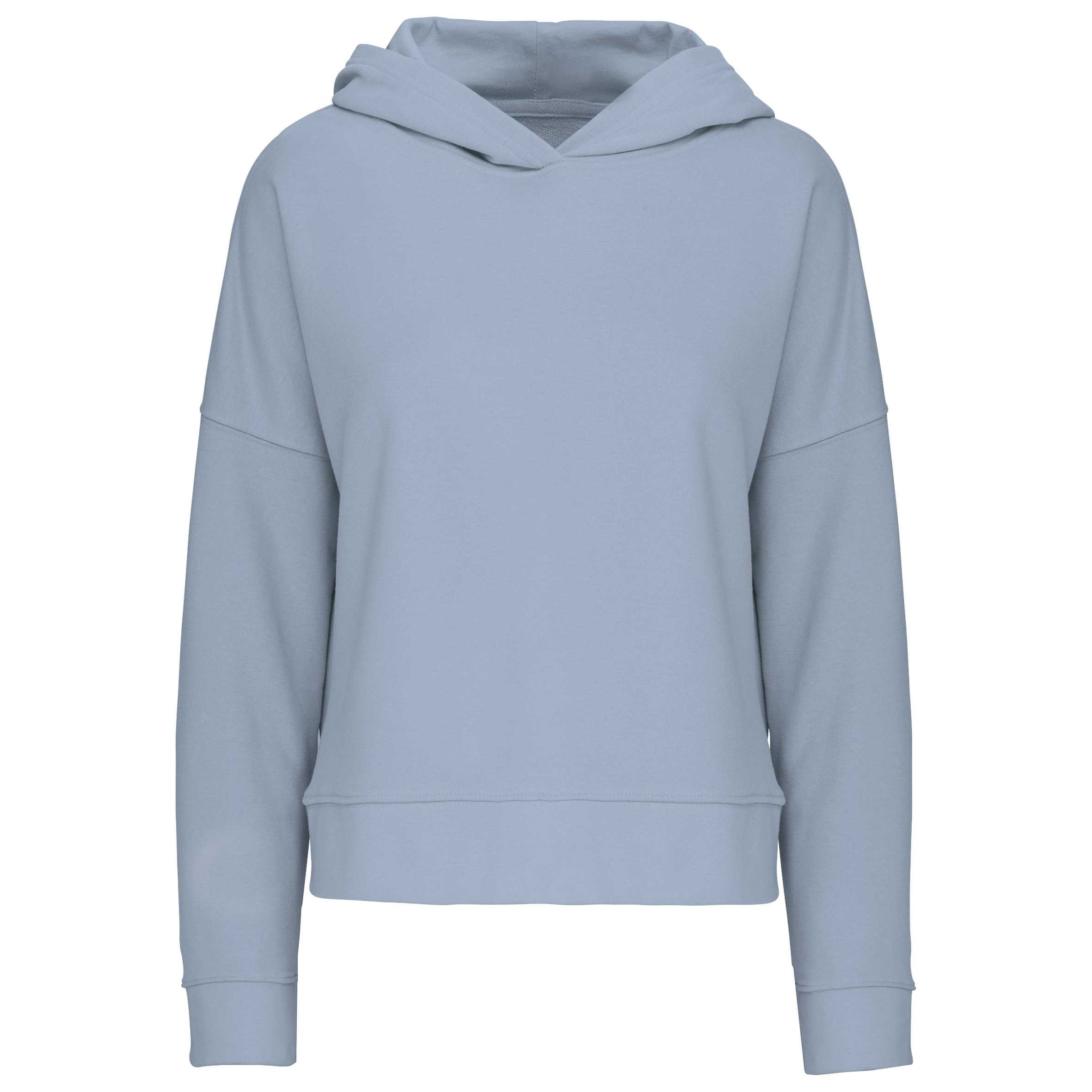 Sudadera Lounge algodón orgánico con capucha mujer Aquamarine
