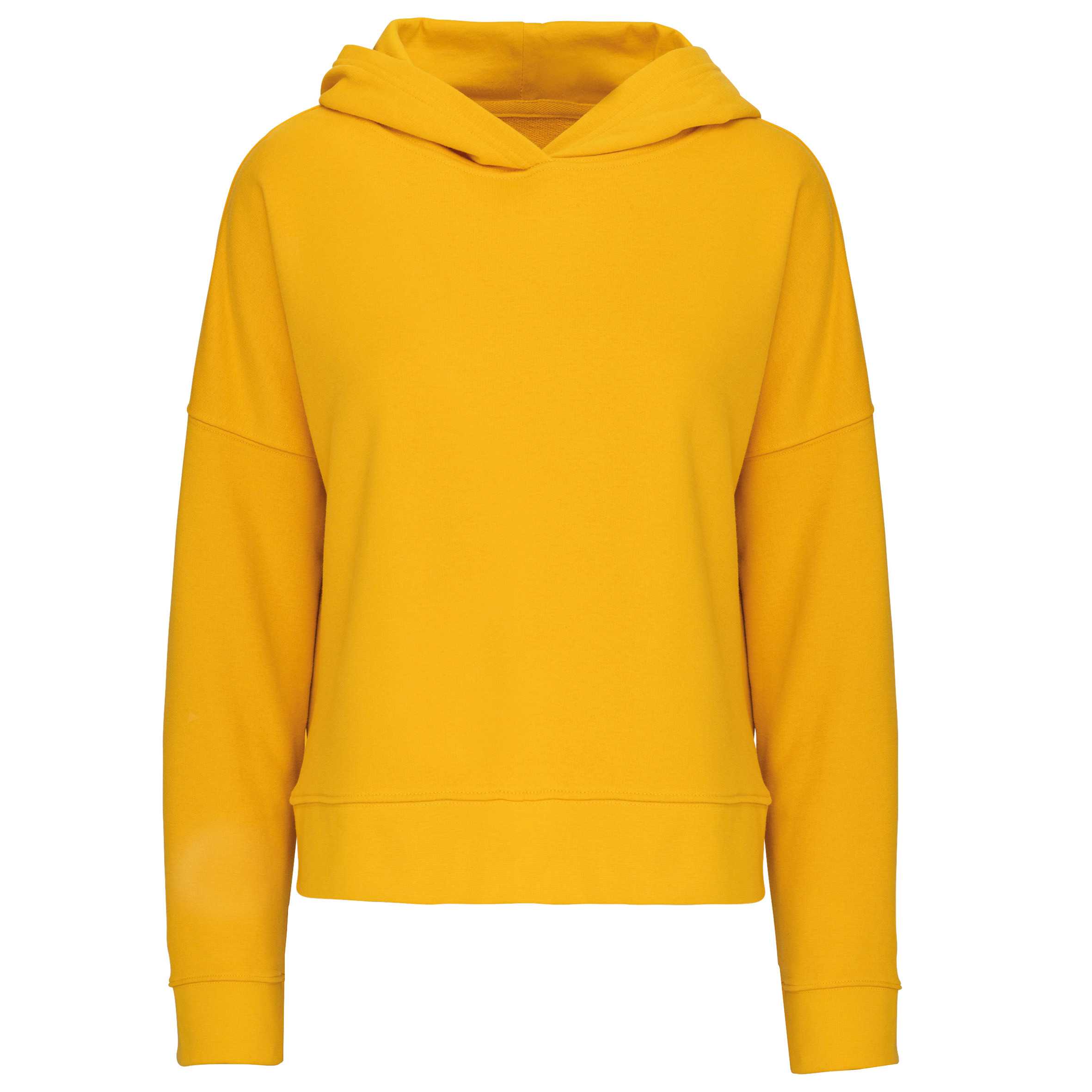 Sudadera Lounge algodón orgánico con capucha mujer Mellow Yellow