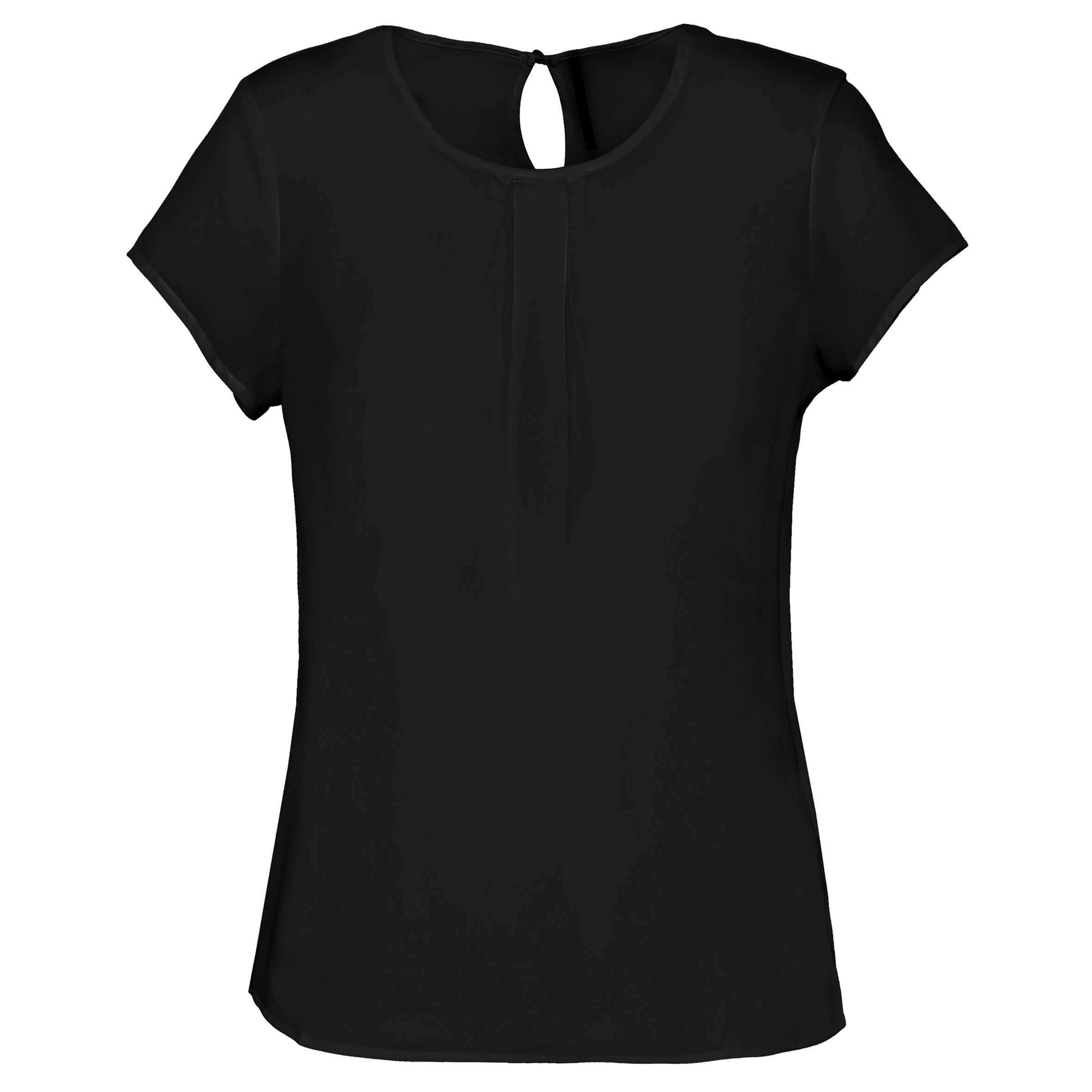 Blusa crepe mujer Black