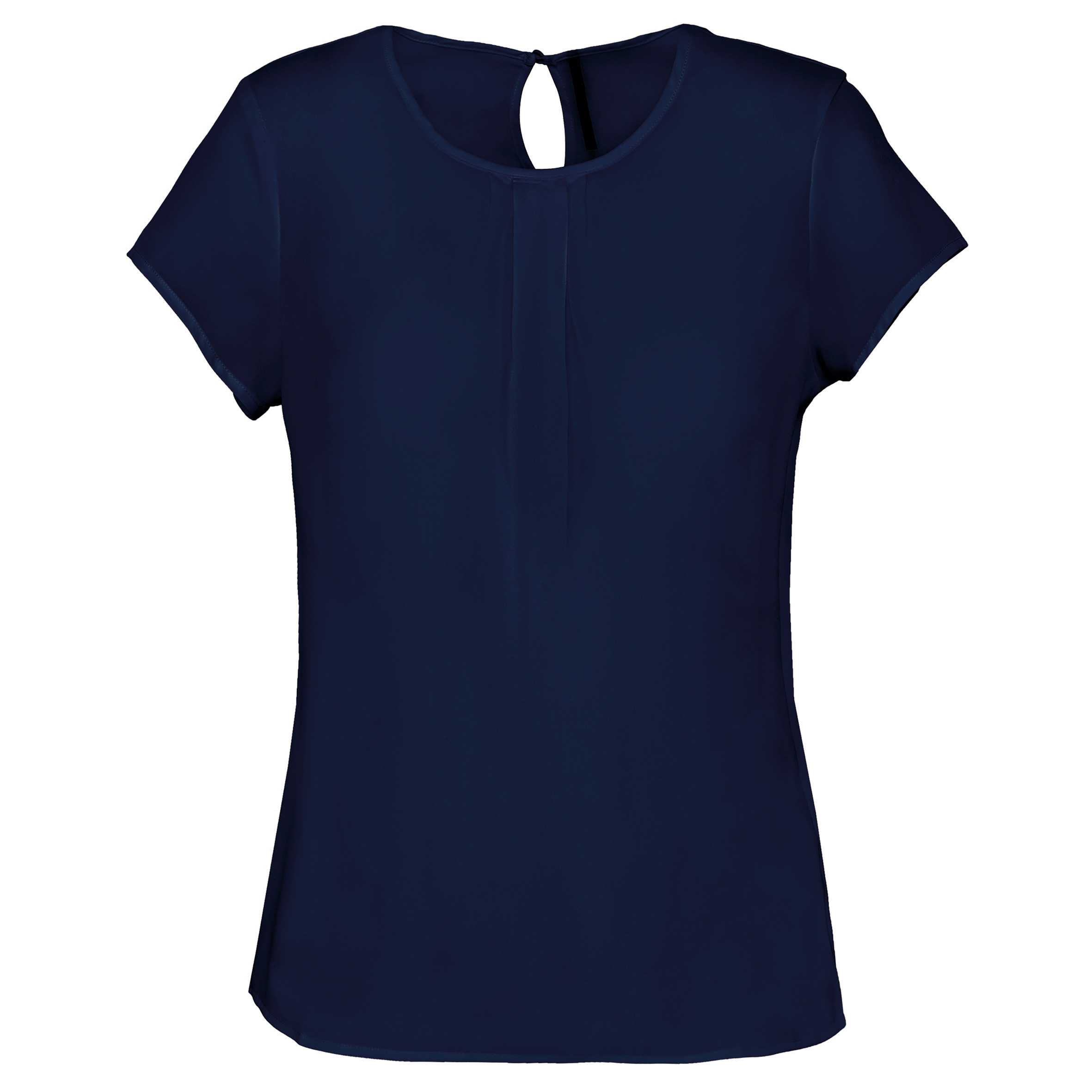 Blusa crepe mujer Deep Sea Blue