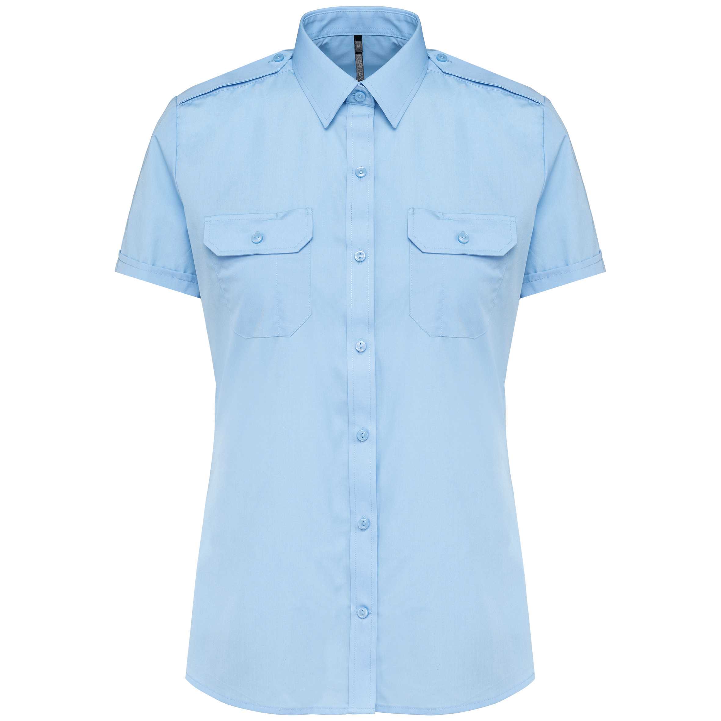 Camisa piloto manga corta mujer Sky Blue