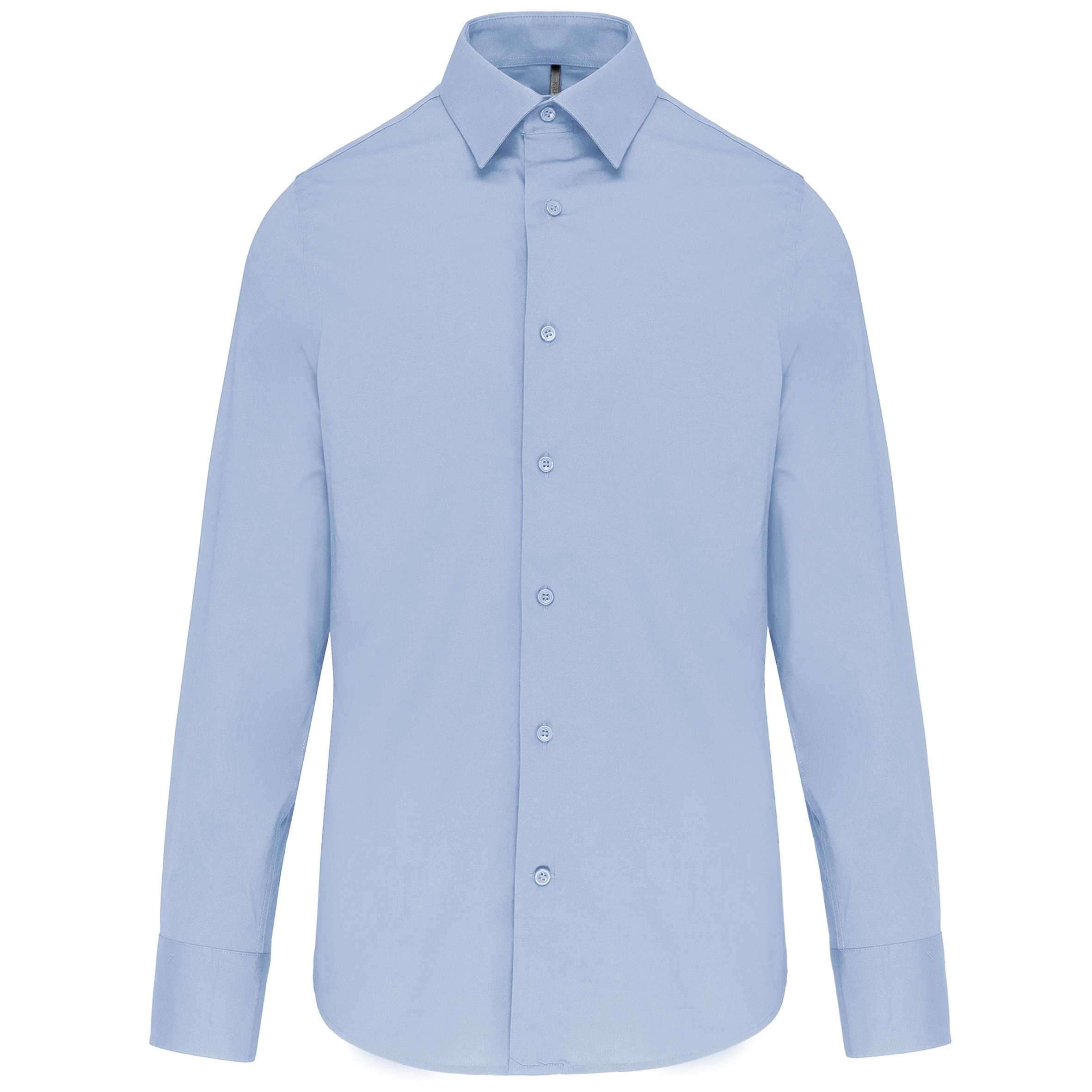 Camisa strech manga larga hombre Light Blue