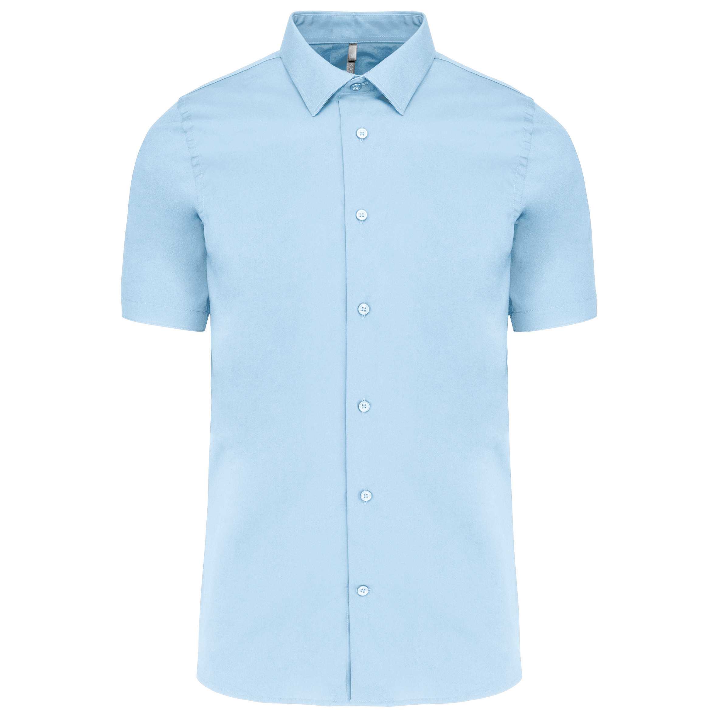 Camisa strech manga corta hombre Light Blue