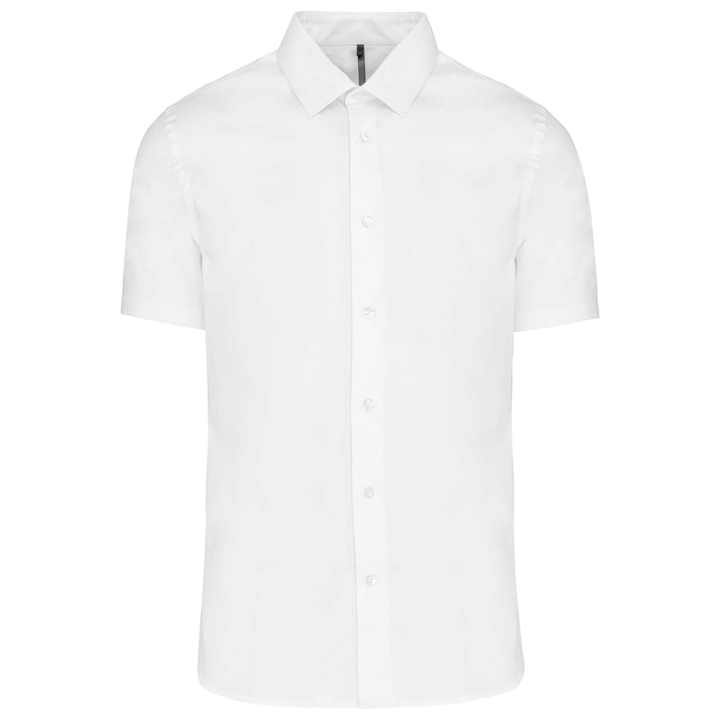 Camisa strech manga corta hombre White