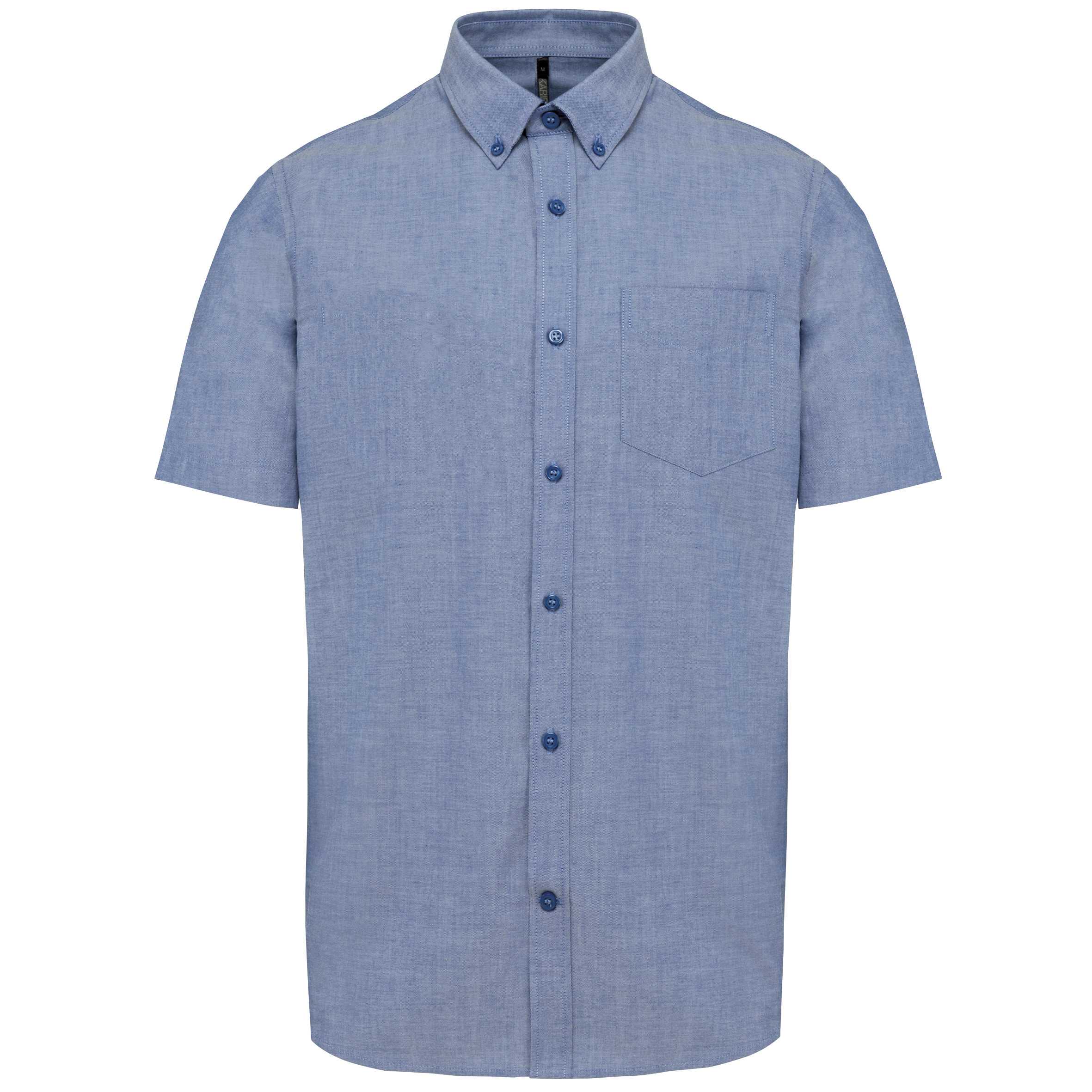Camisa oxford manga corta hombre Oxford Cobalt Blue