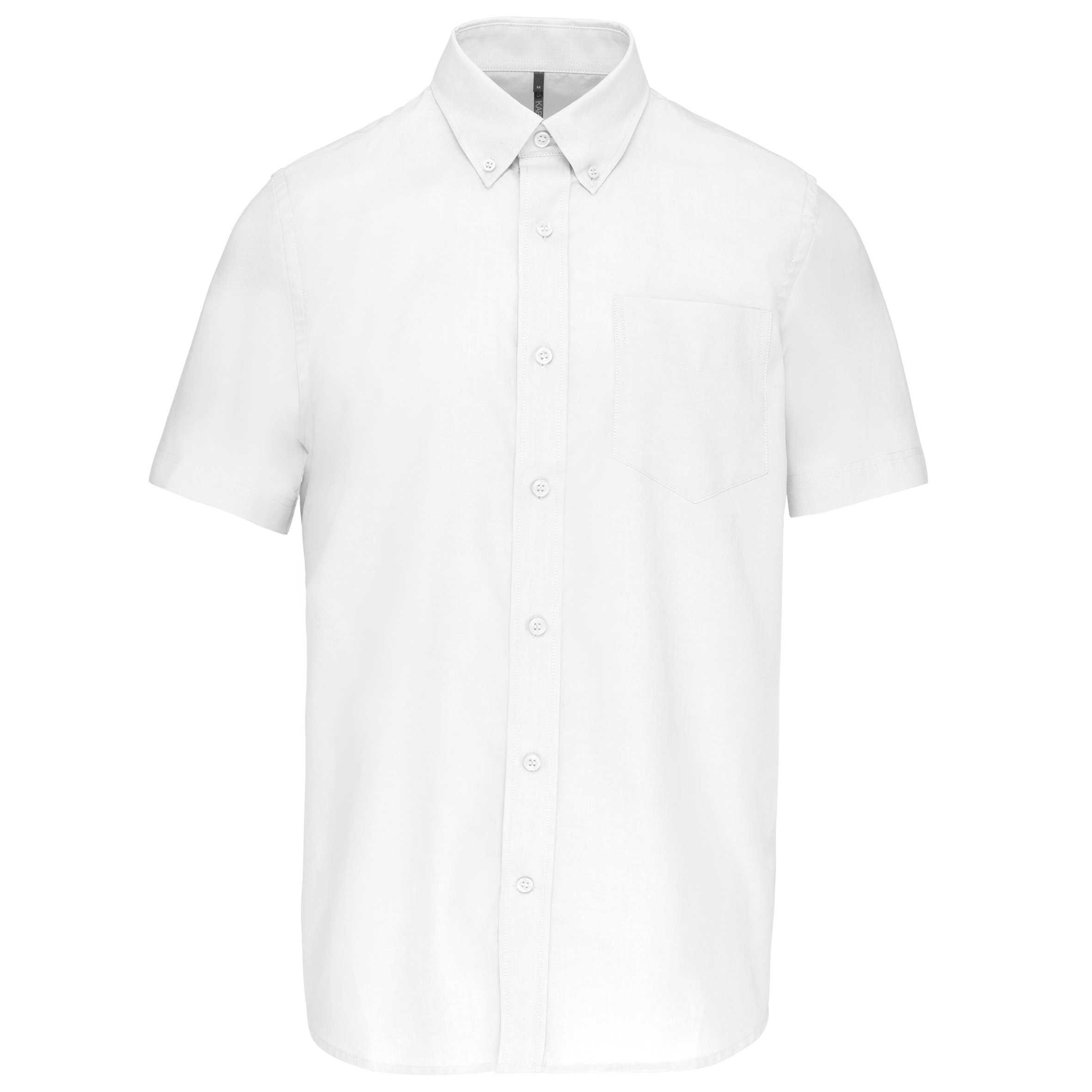 Camisa oxford manga corta hombre White