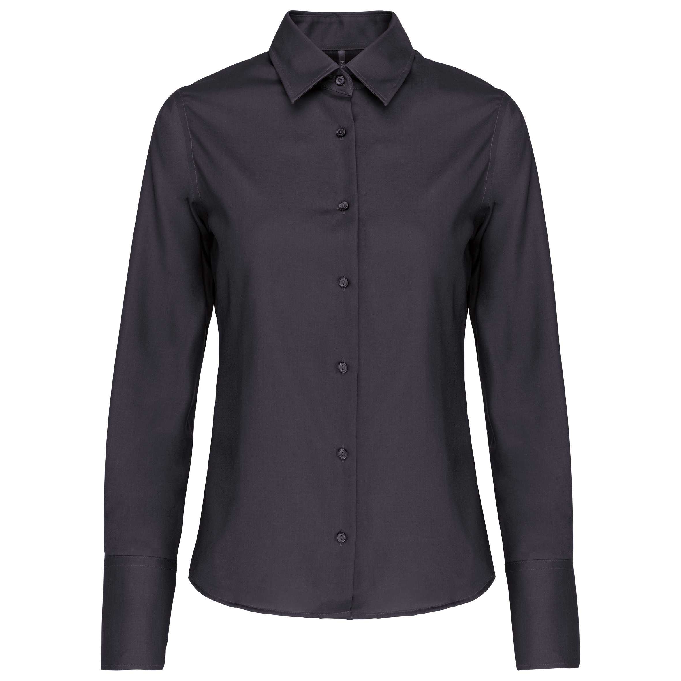 Camisa no-plancha manga larga mujer Zinc