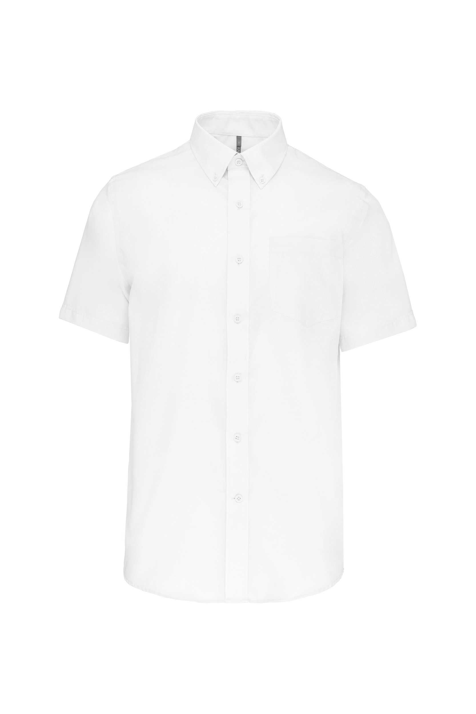 Camisa micro sarga no-plancha manga corta hombre White