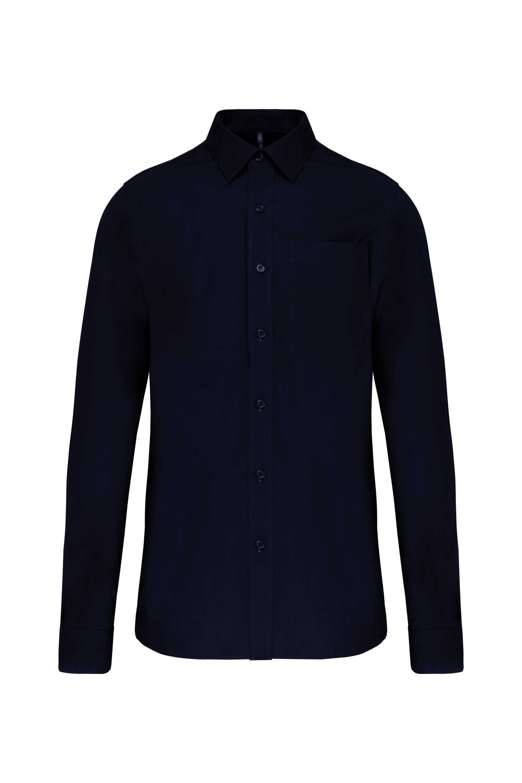 Camisa popelina manga larga hombre Navy
