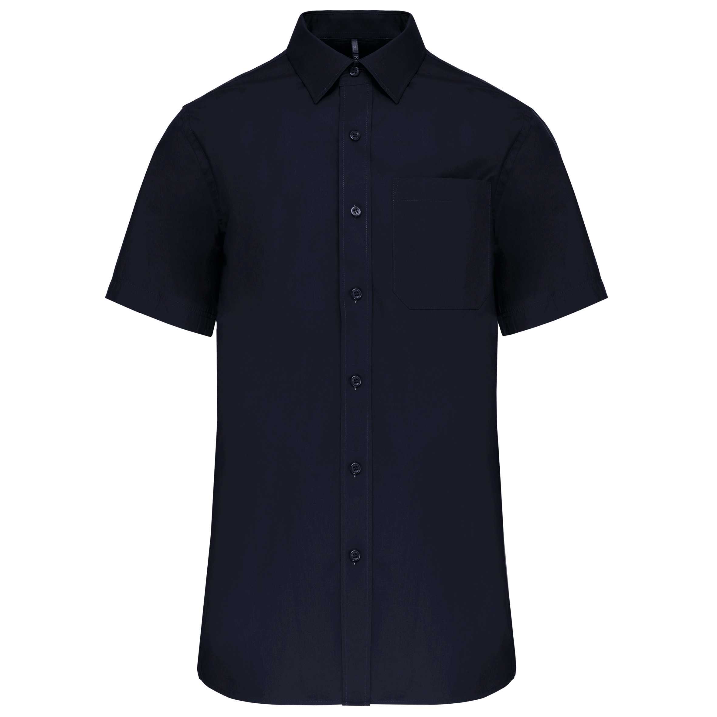 Camisa popelina manga corta hombre Navy