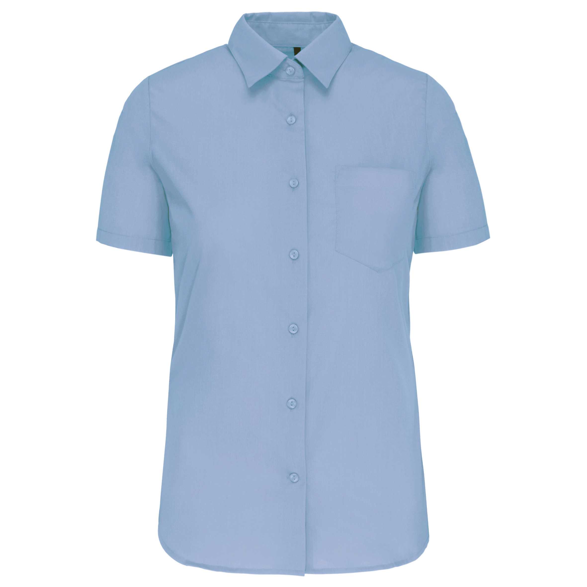 Camisa popelina manga corta mujer Bright Sky