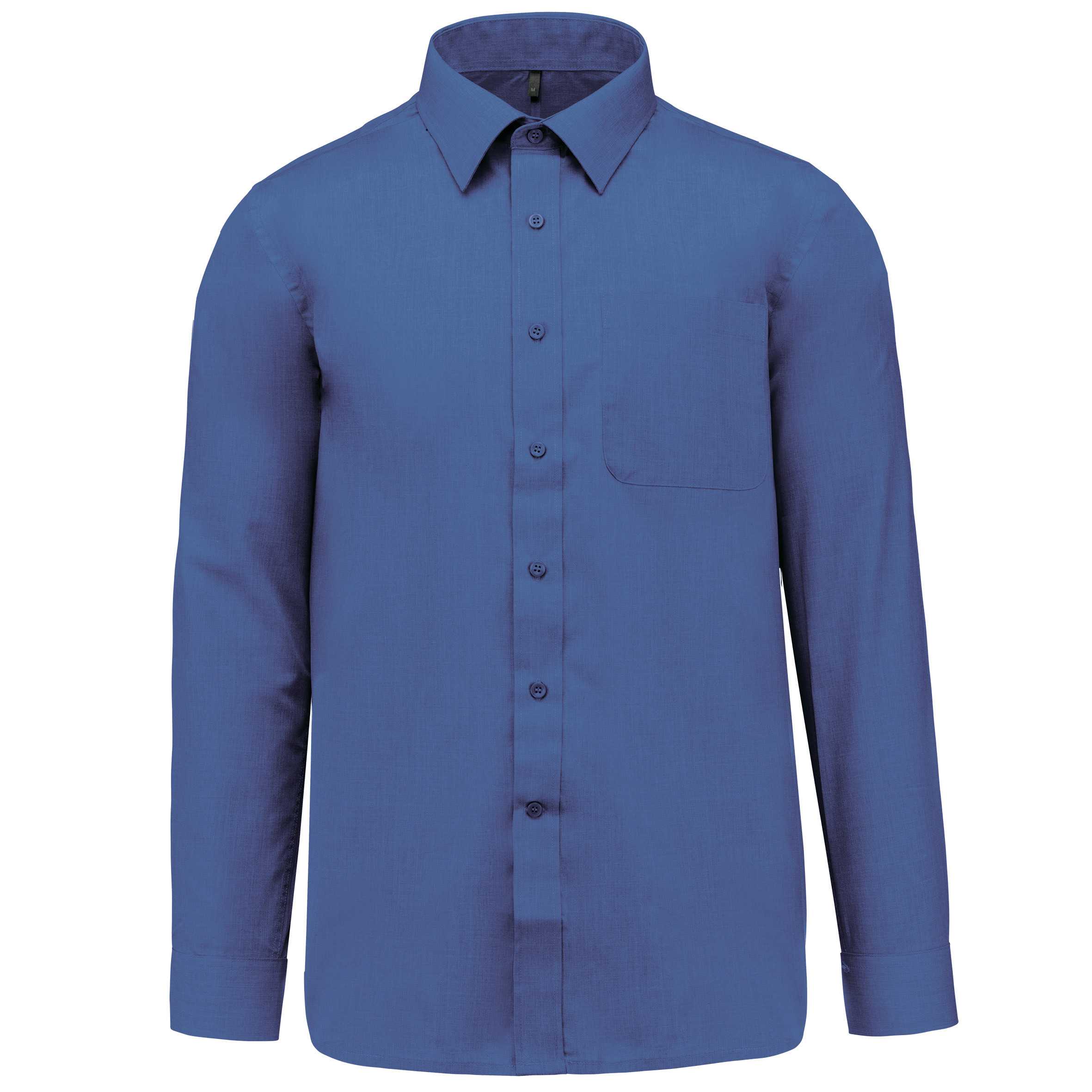 Camisa popelina de polialgodón de fácil cuidado hombre Cobalt Blue