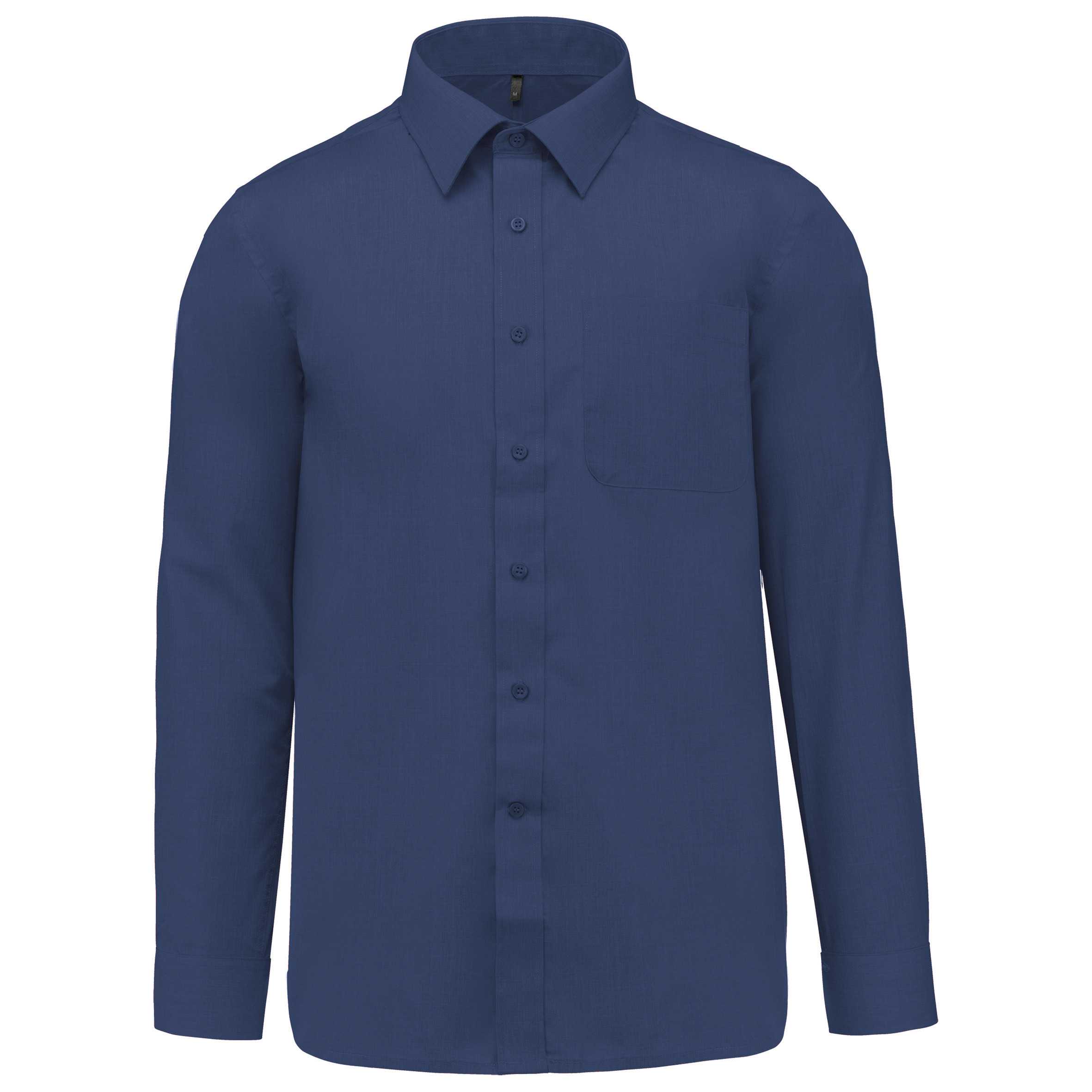 Camisa popelina de polialgodón de fácil cuidado hombre Deep Blue