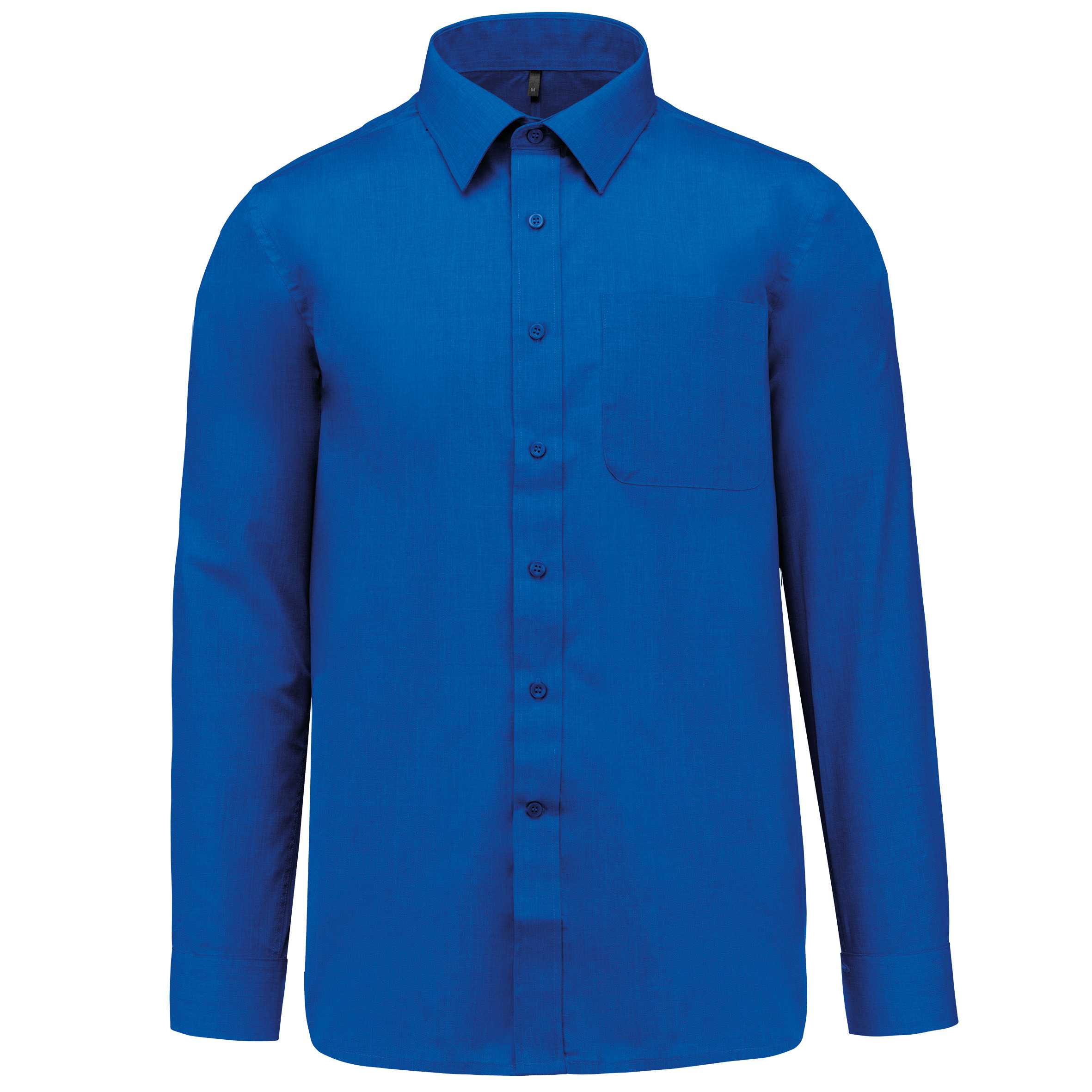 Camisa popelina de polialgodón de fácil cuidado hombre Light Royal Blue