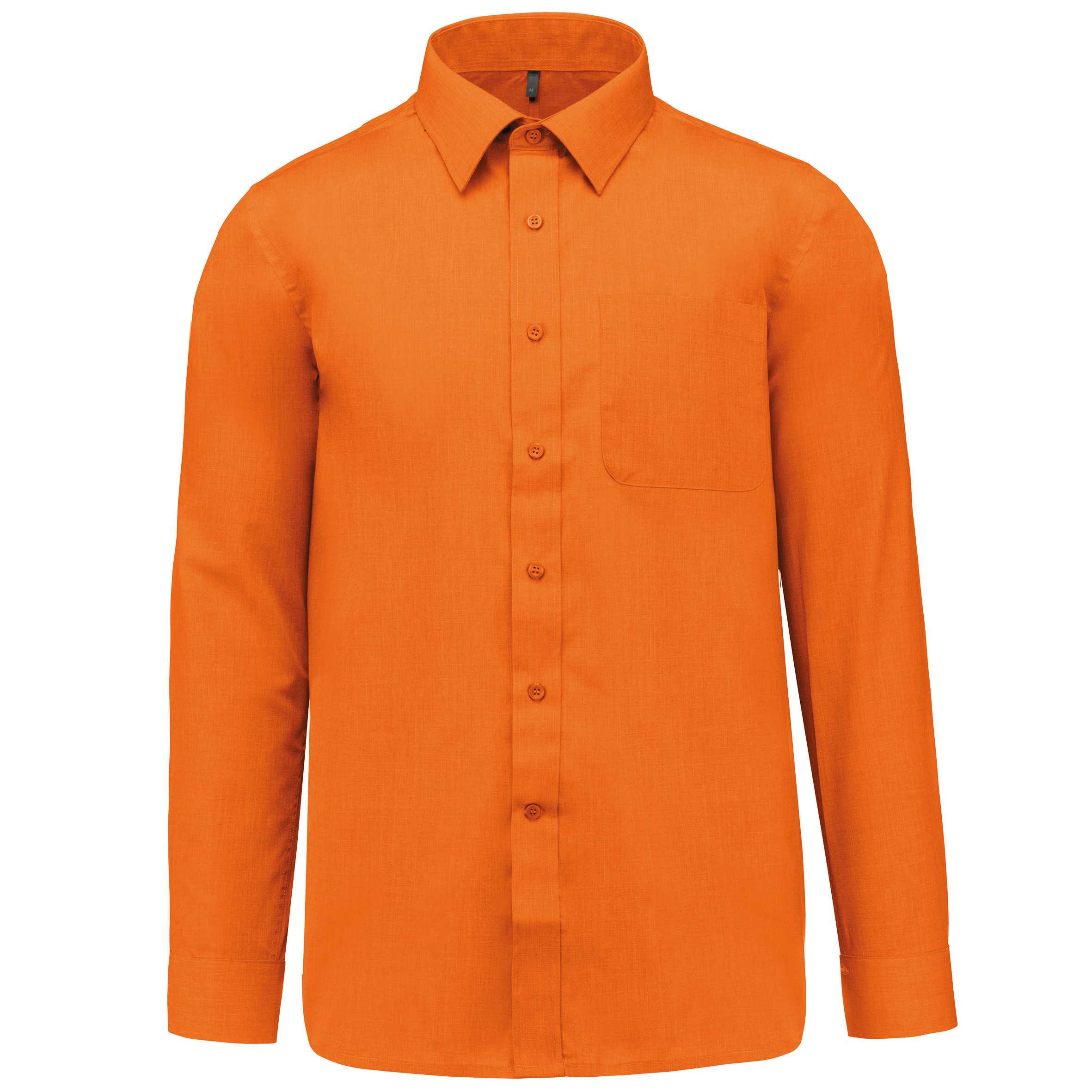Camisa popelina de polialgodón de fácil cuidado hombre Orange