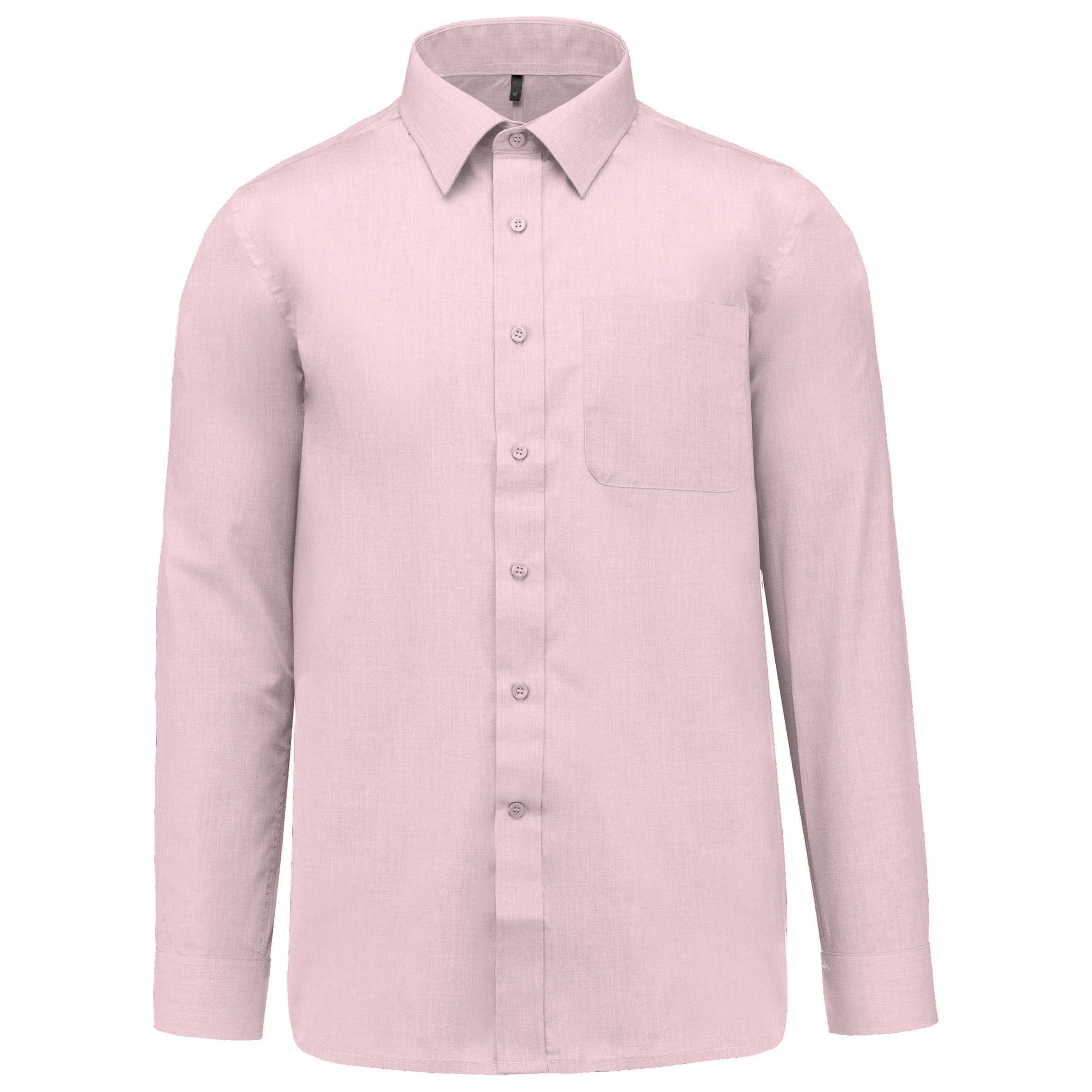 Camisa popelina de polialgodón de fácil cuidado hombre Pale Pink