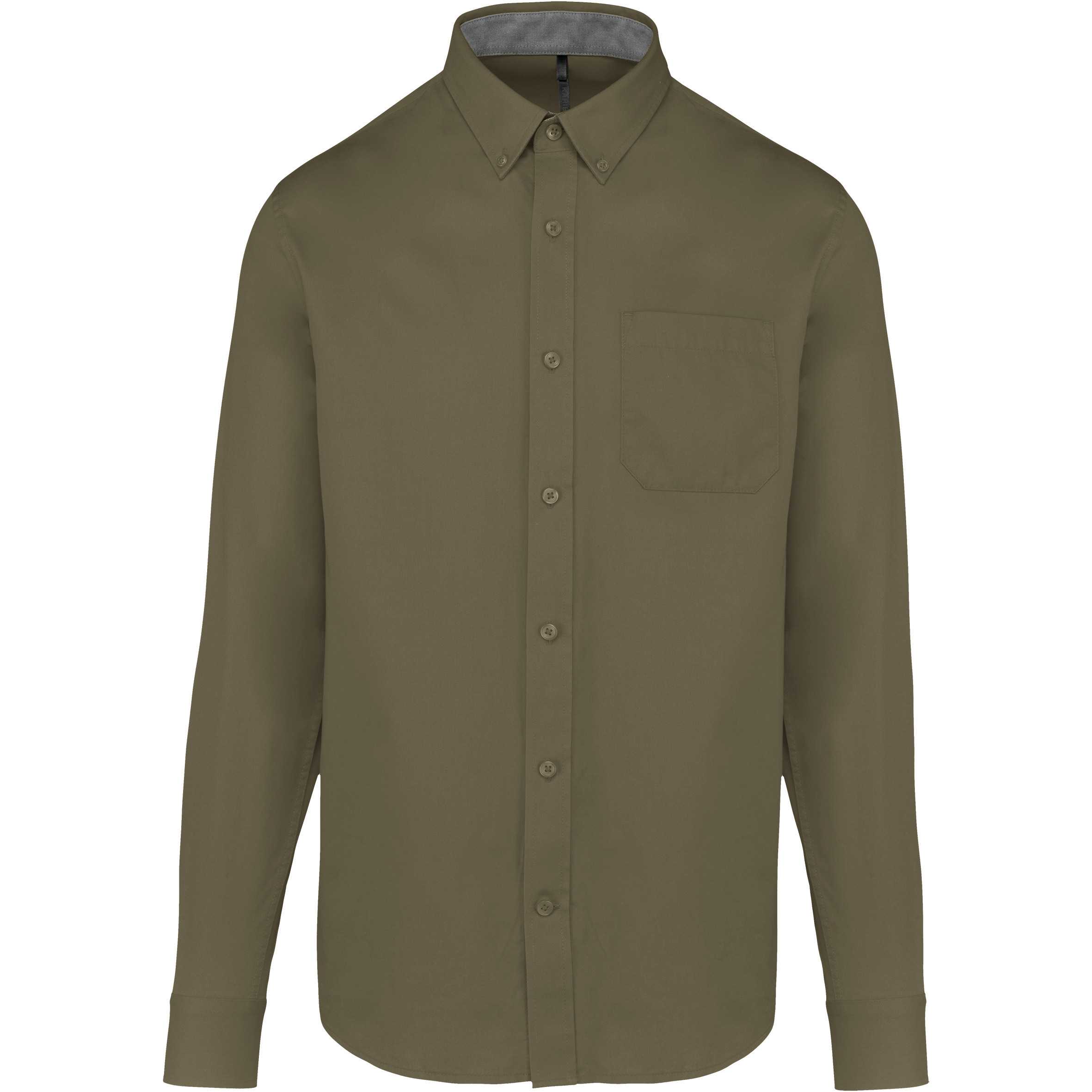 Camisa de algodón Nevada de manga larga para hombre Light khaki
