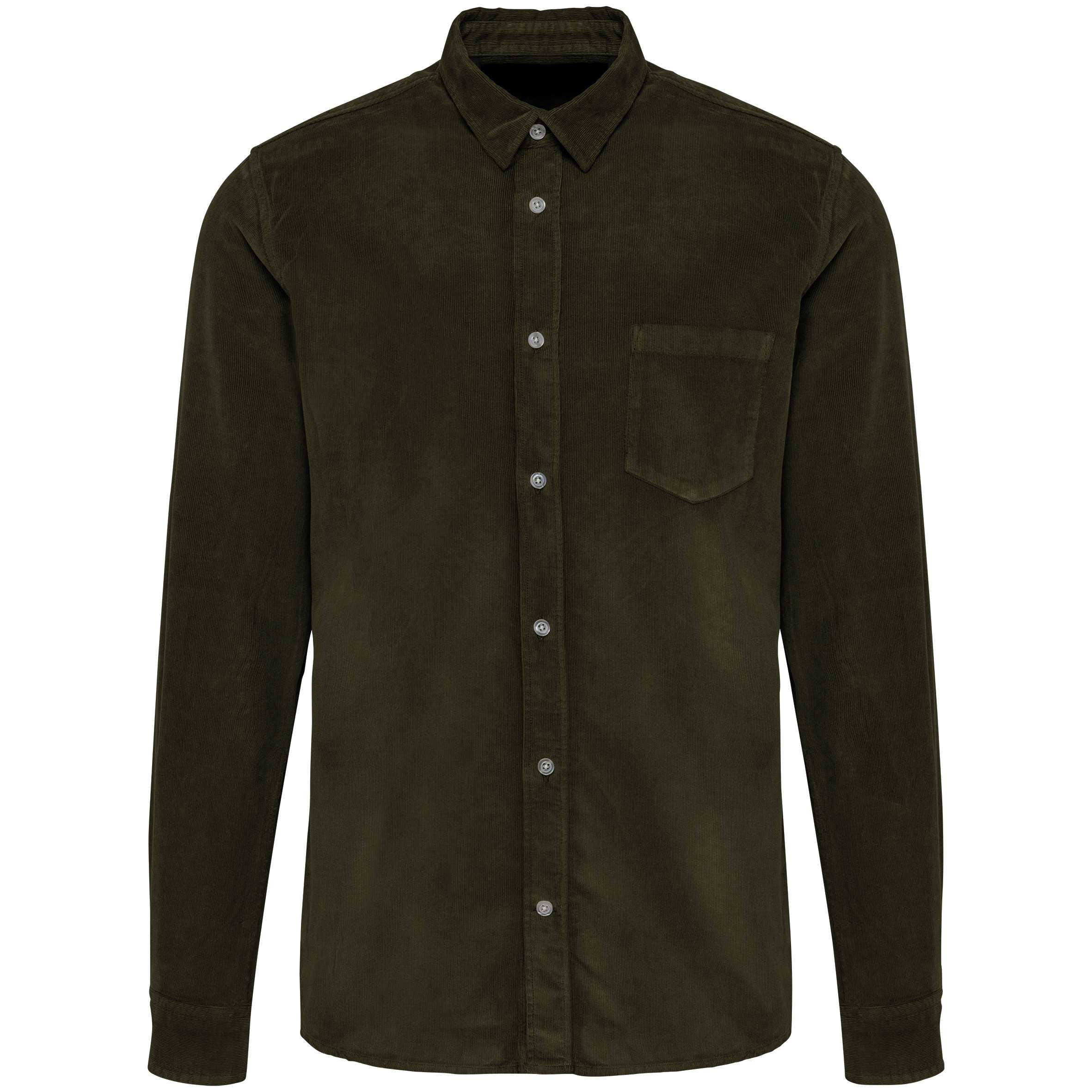 Camisa de pana manga larga hombre Washed Dusky Khaki