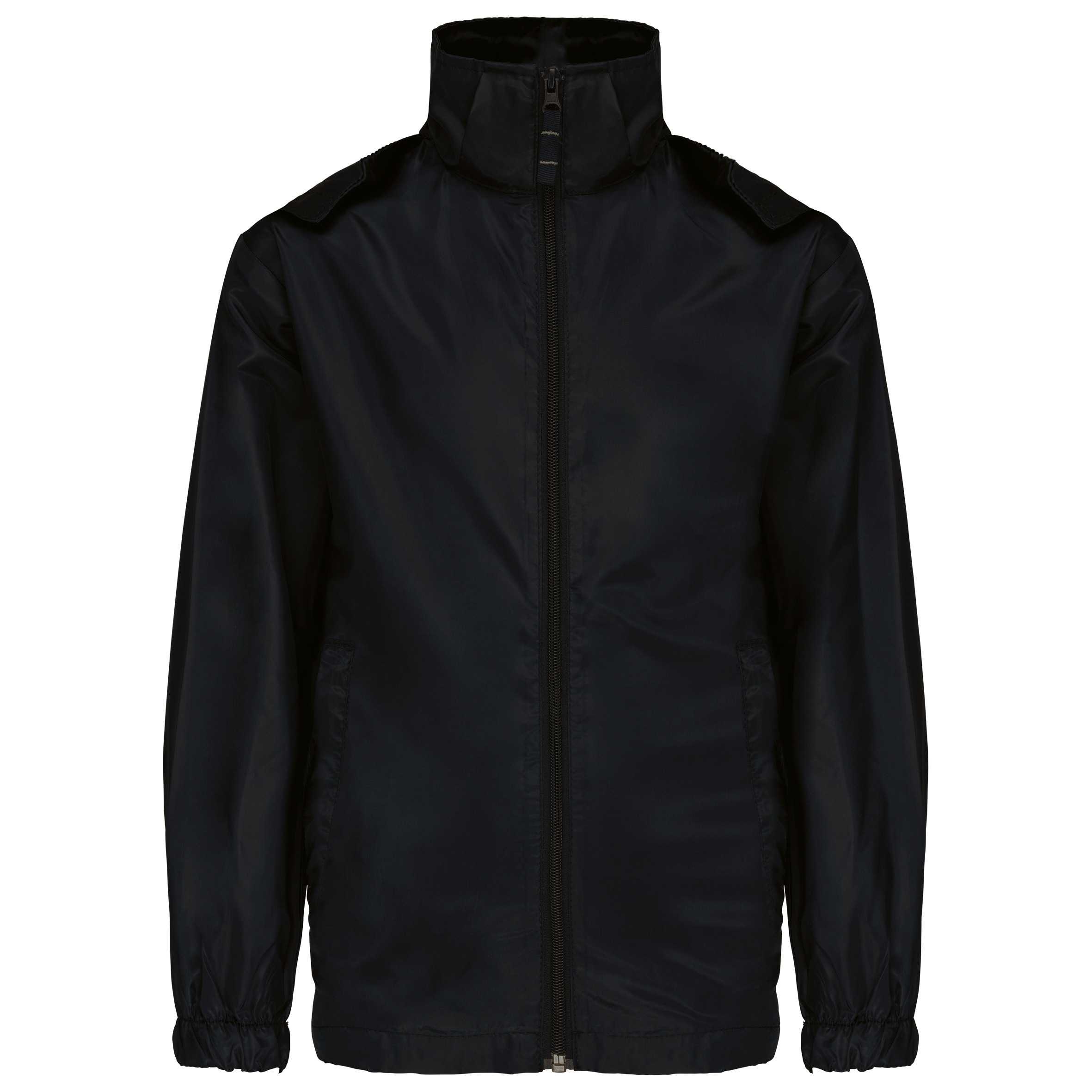 Cortavientos sin forro niño Black