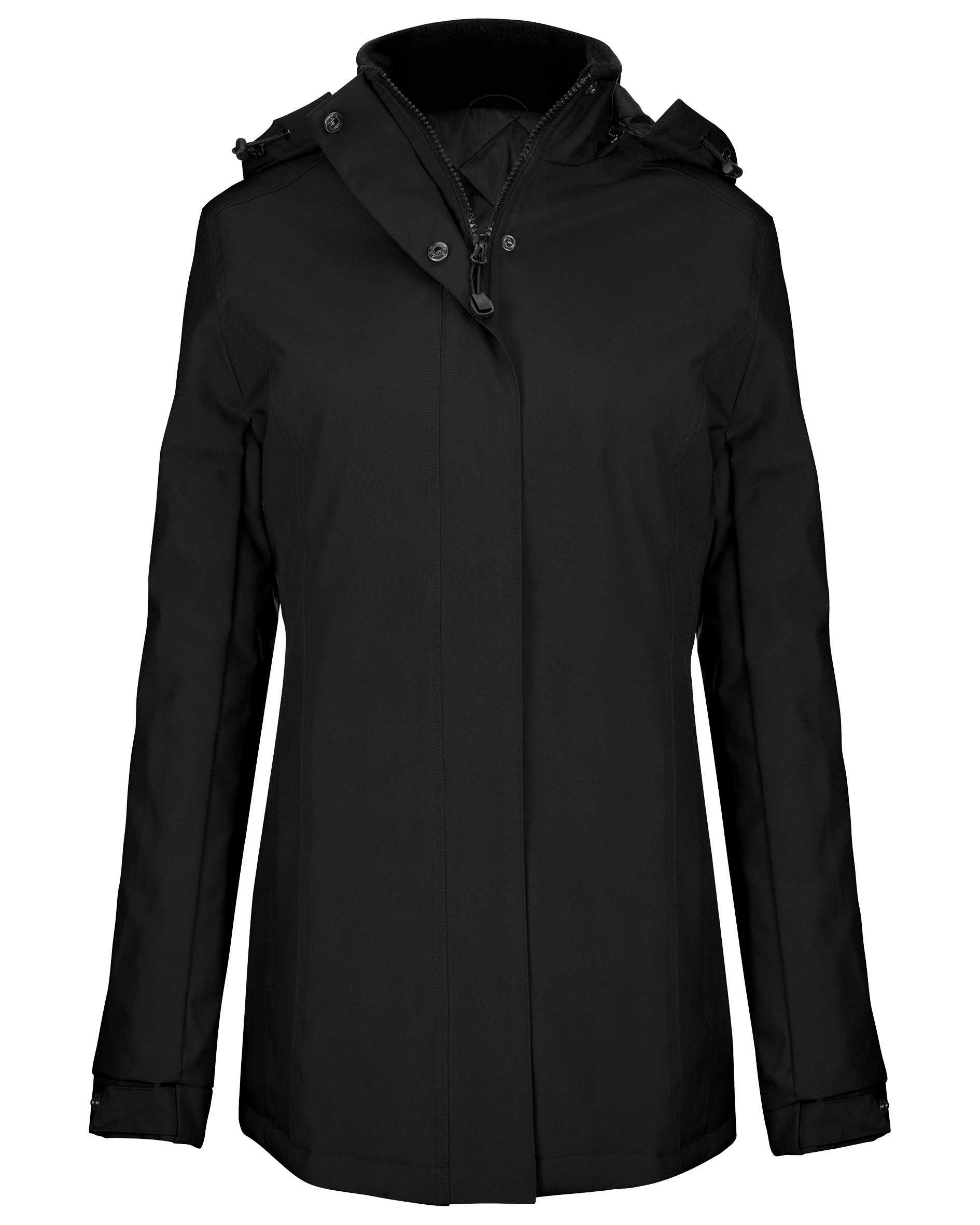 Parka acolchada mujer Black
