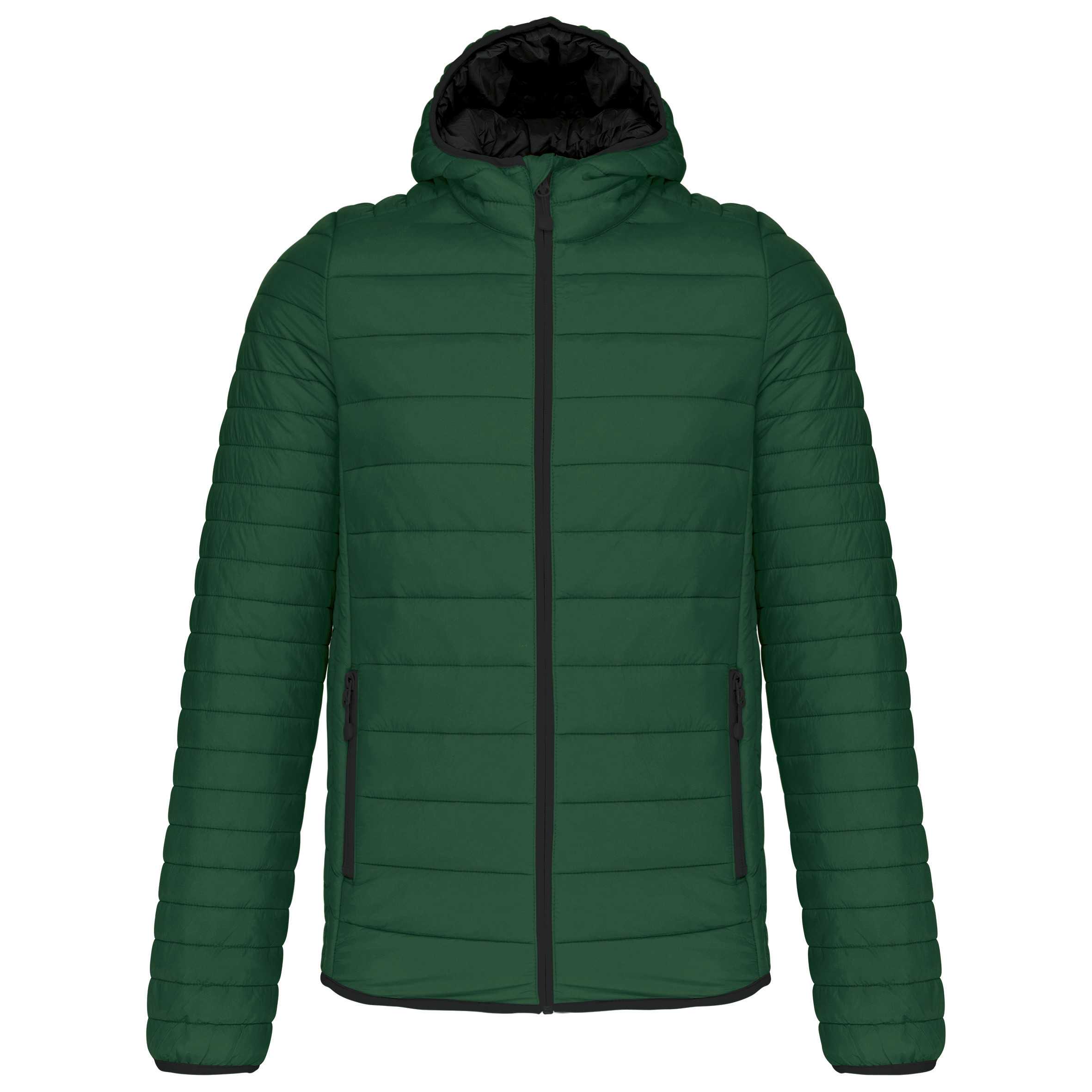 Chaqueta acolchada y ligera con capucha hombre Forest Green