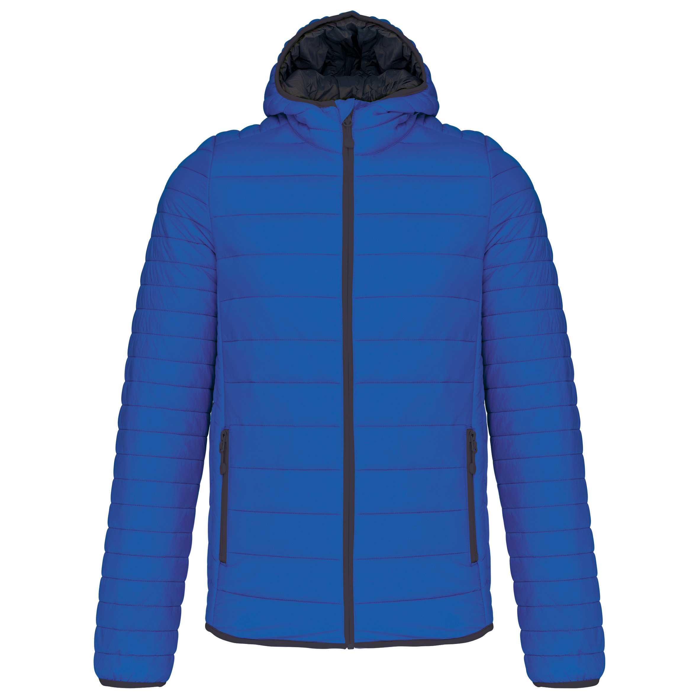 Chaqueta acolchada y ligera con capucha hombre Light Royal Blue