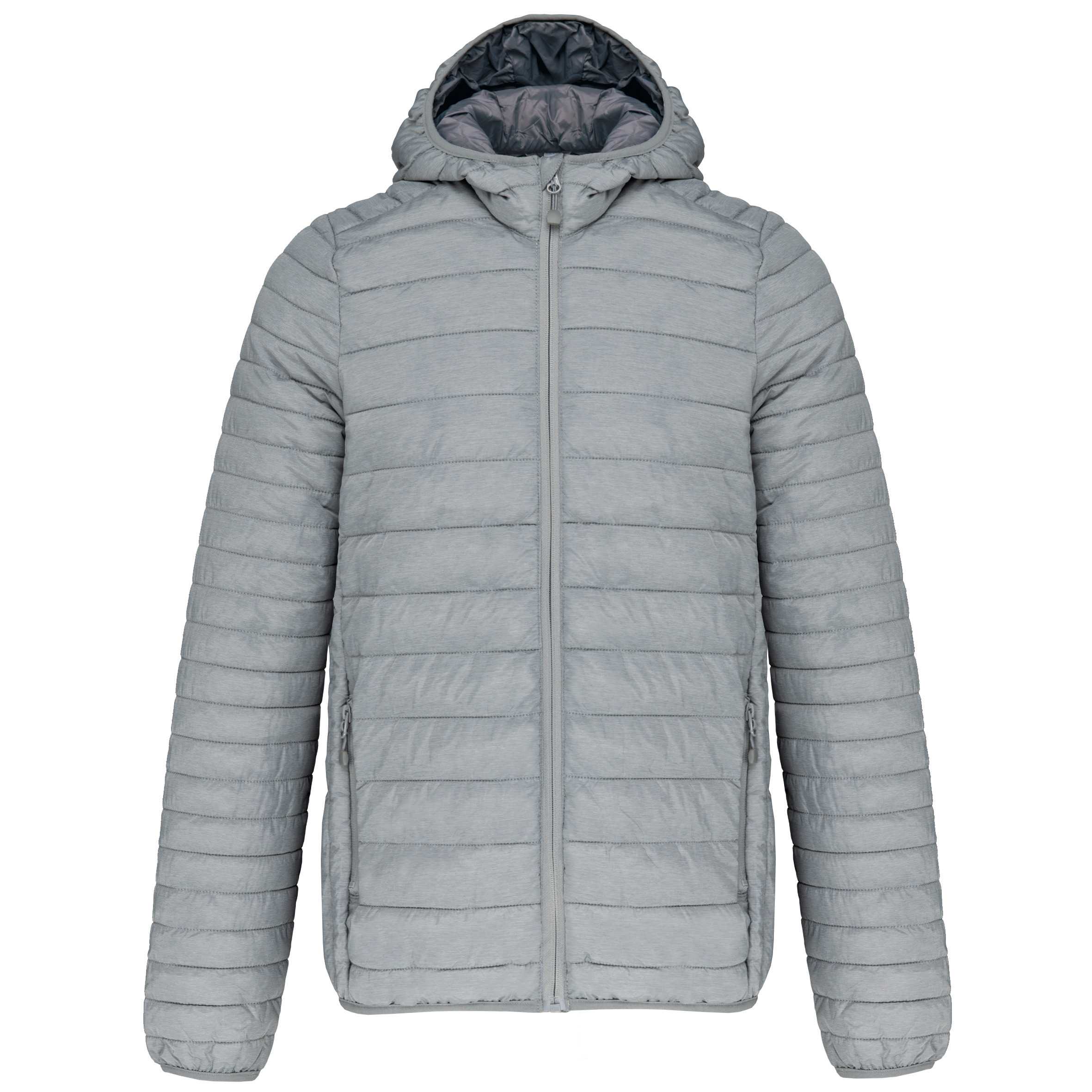 Chaqueta acolchada y ligera con capucha hombre Marl Silver