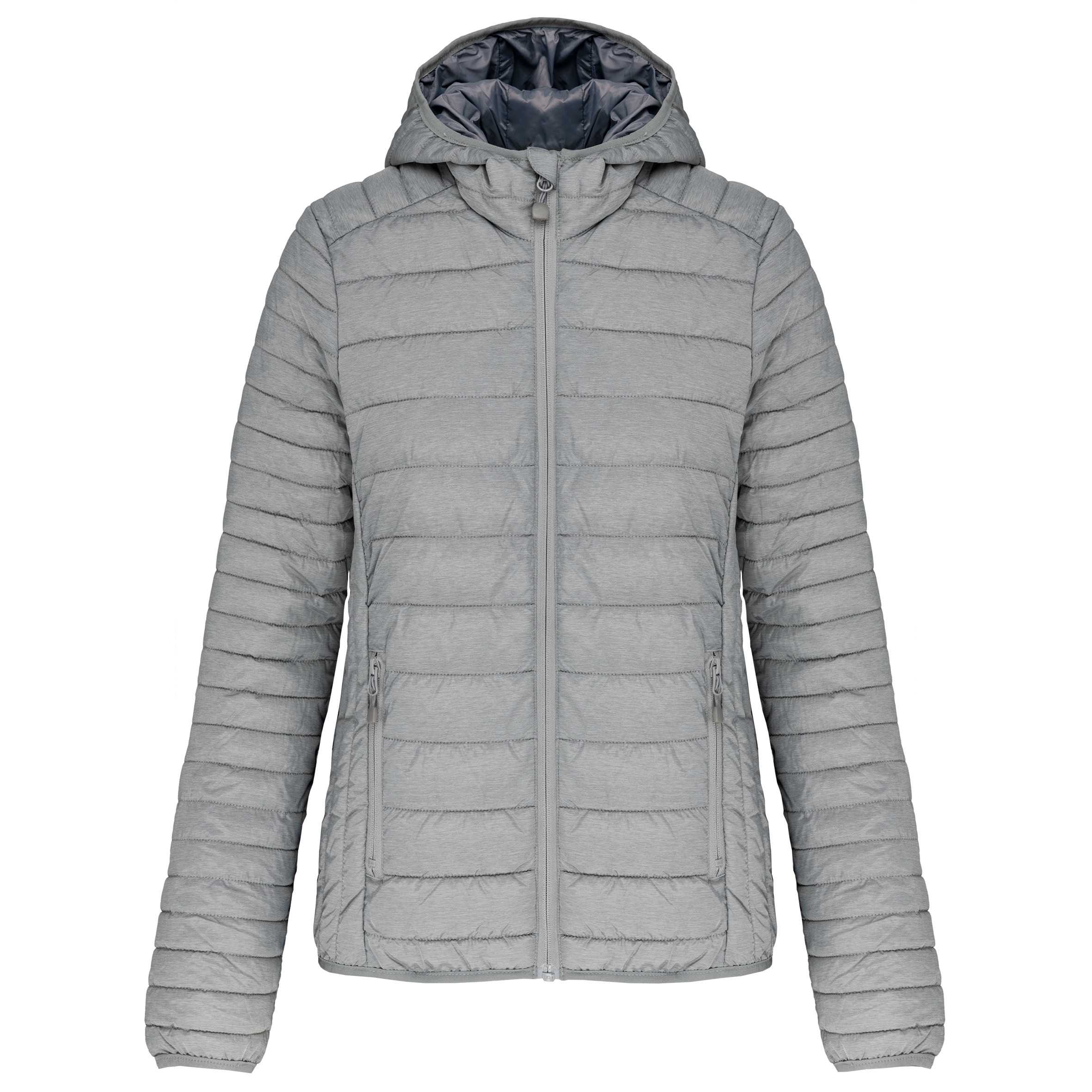Chaqueta acolchada y ligera con capucha mujer Marl Silver