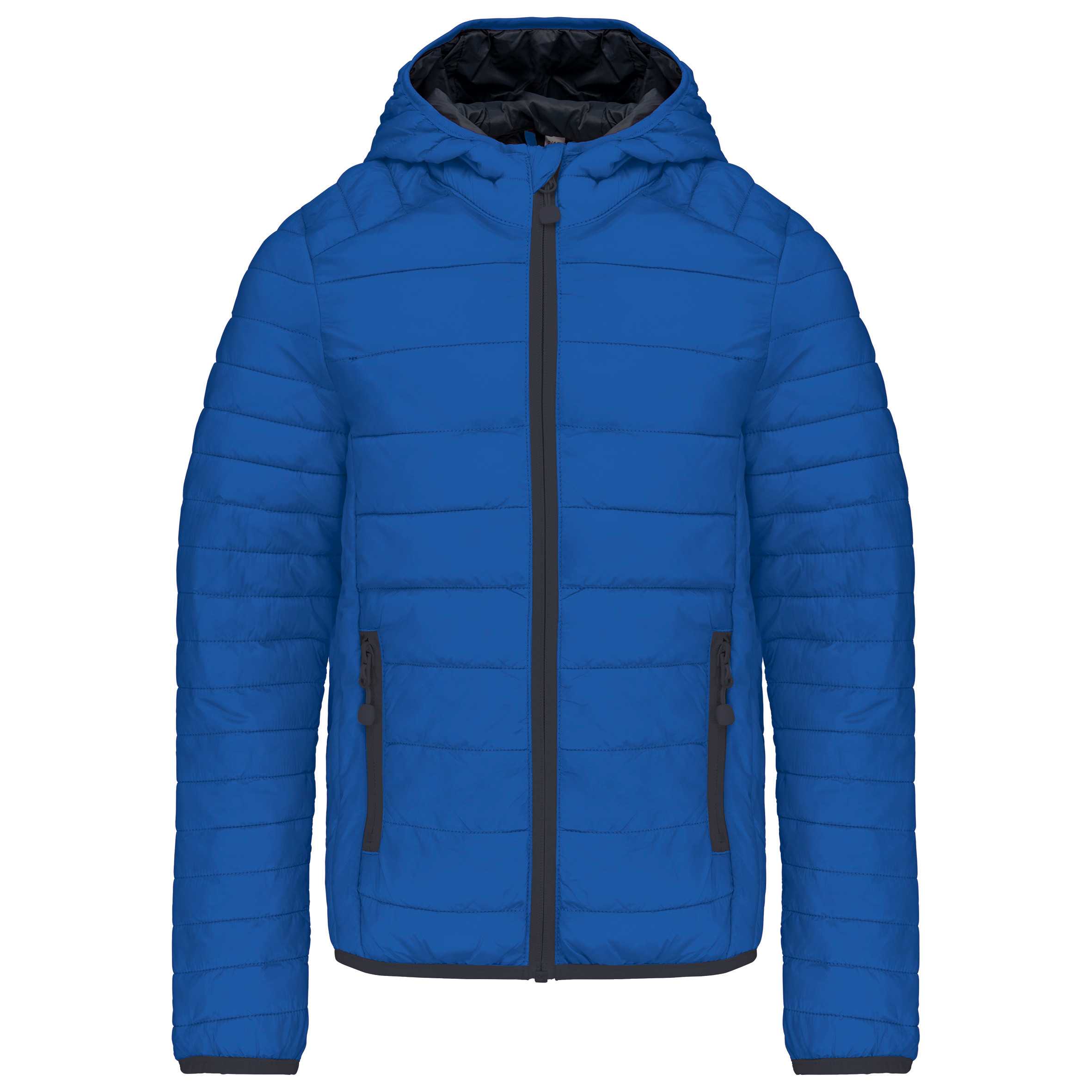 Chaqueta acolchada y ligera con capucha niños Light Royal Blue
