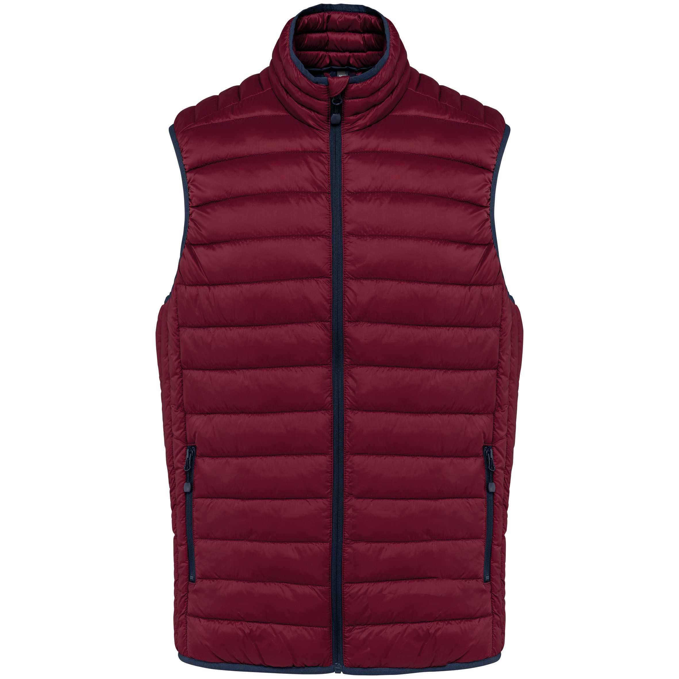 Chaleco acolchado y ligero hombre Wine