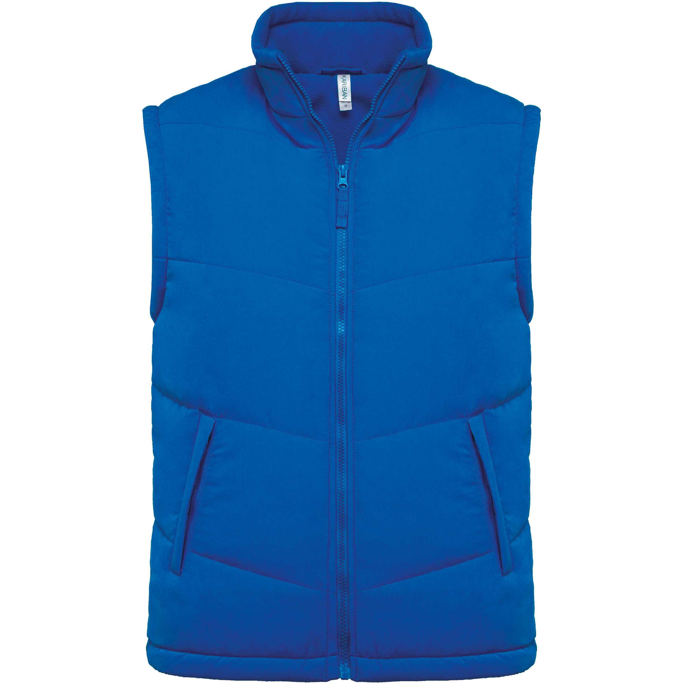 Chaleco acolchado con forro de polar Light Royal Blue