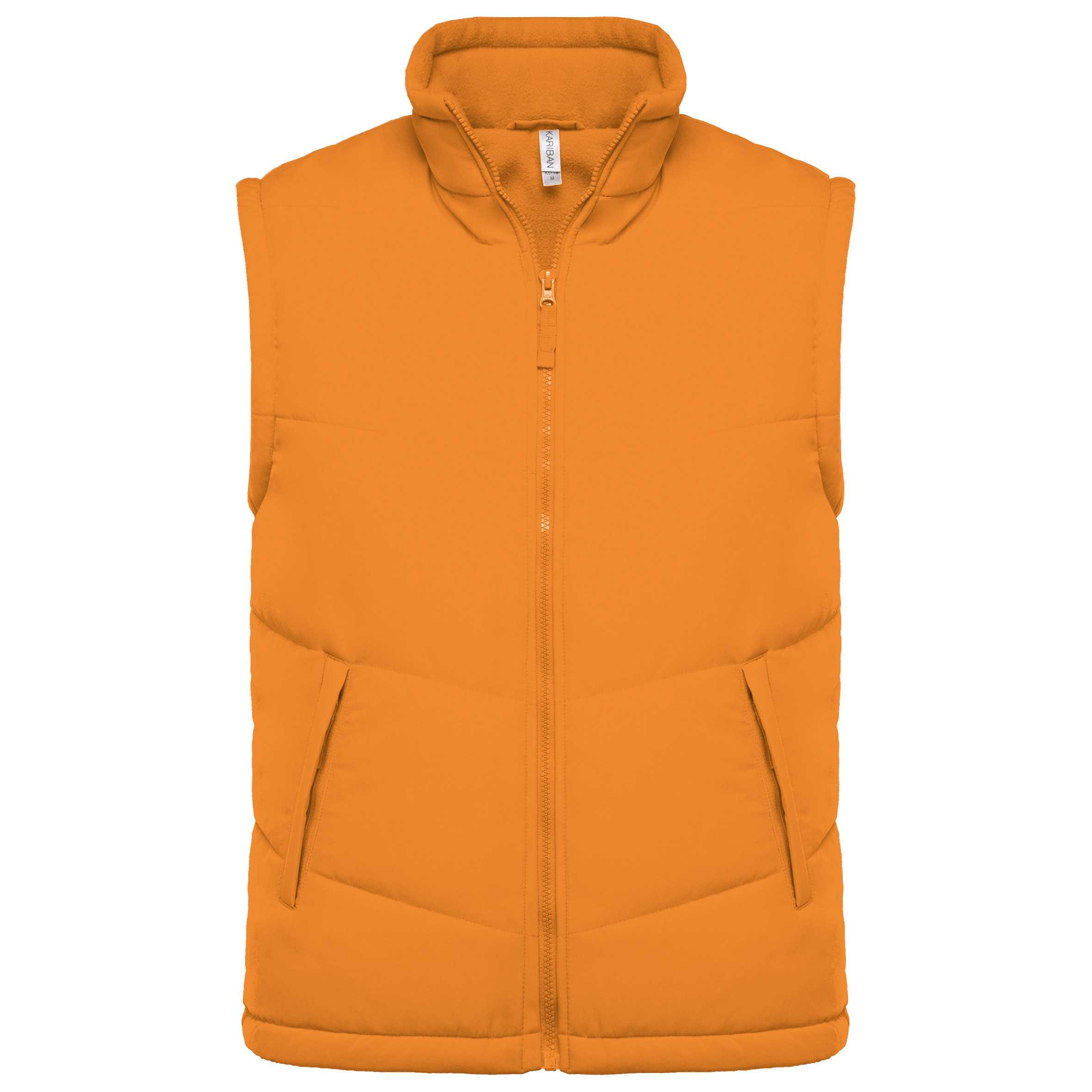 Chaleco acolchado con forro de polar Orange