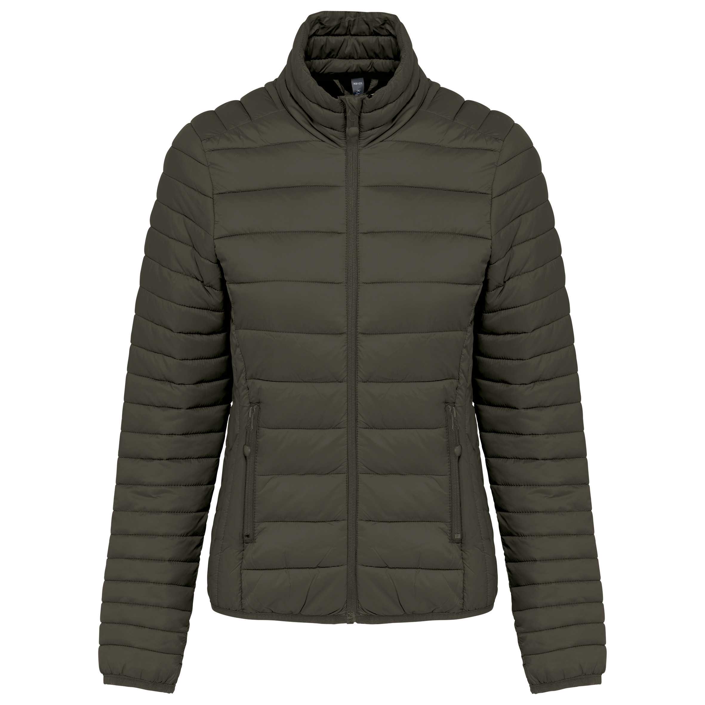 Chaqueta acolchada y ligera mujer Dark Khaki