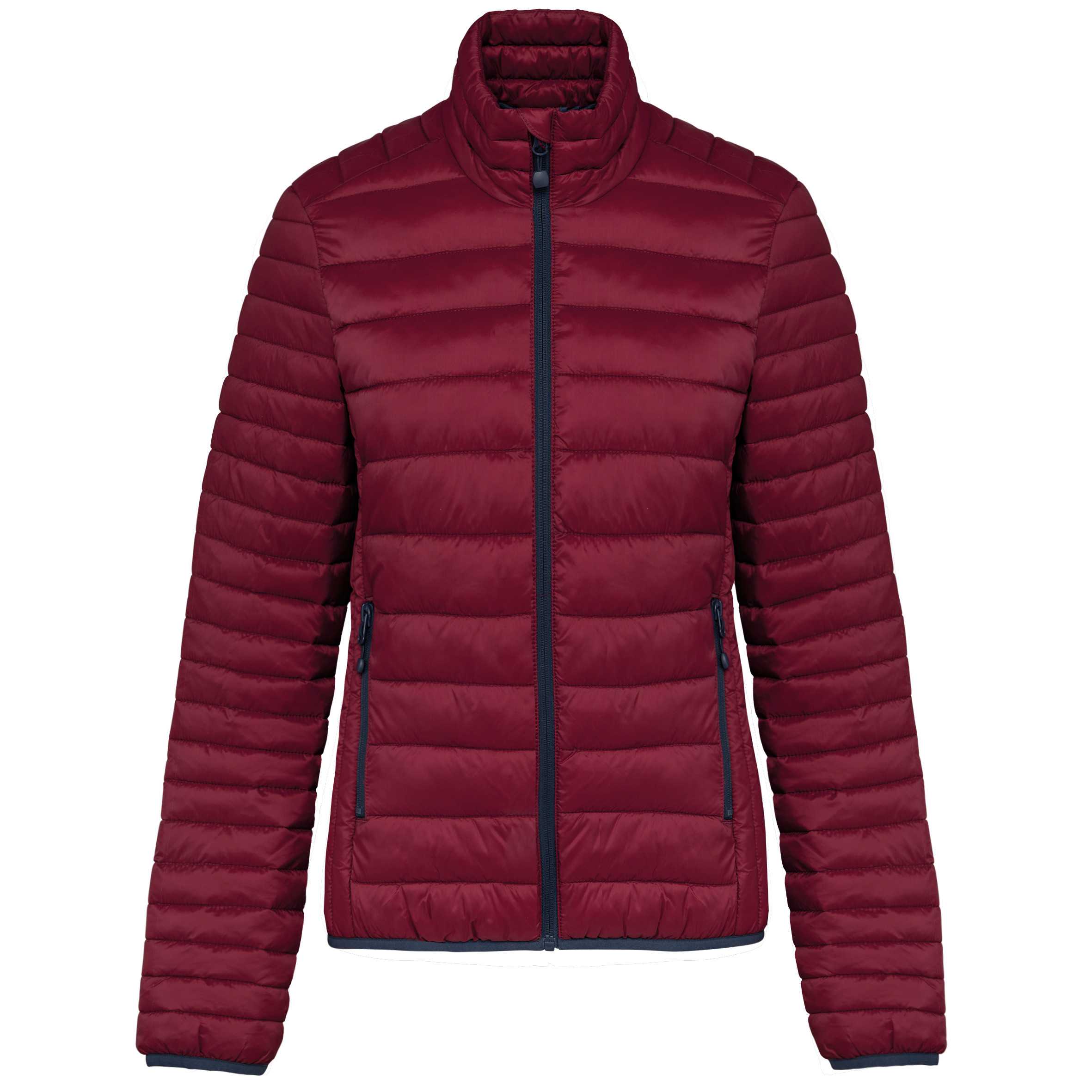 Chaqueta acolchada y ligera mujer Wine