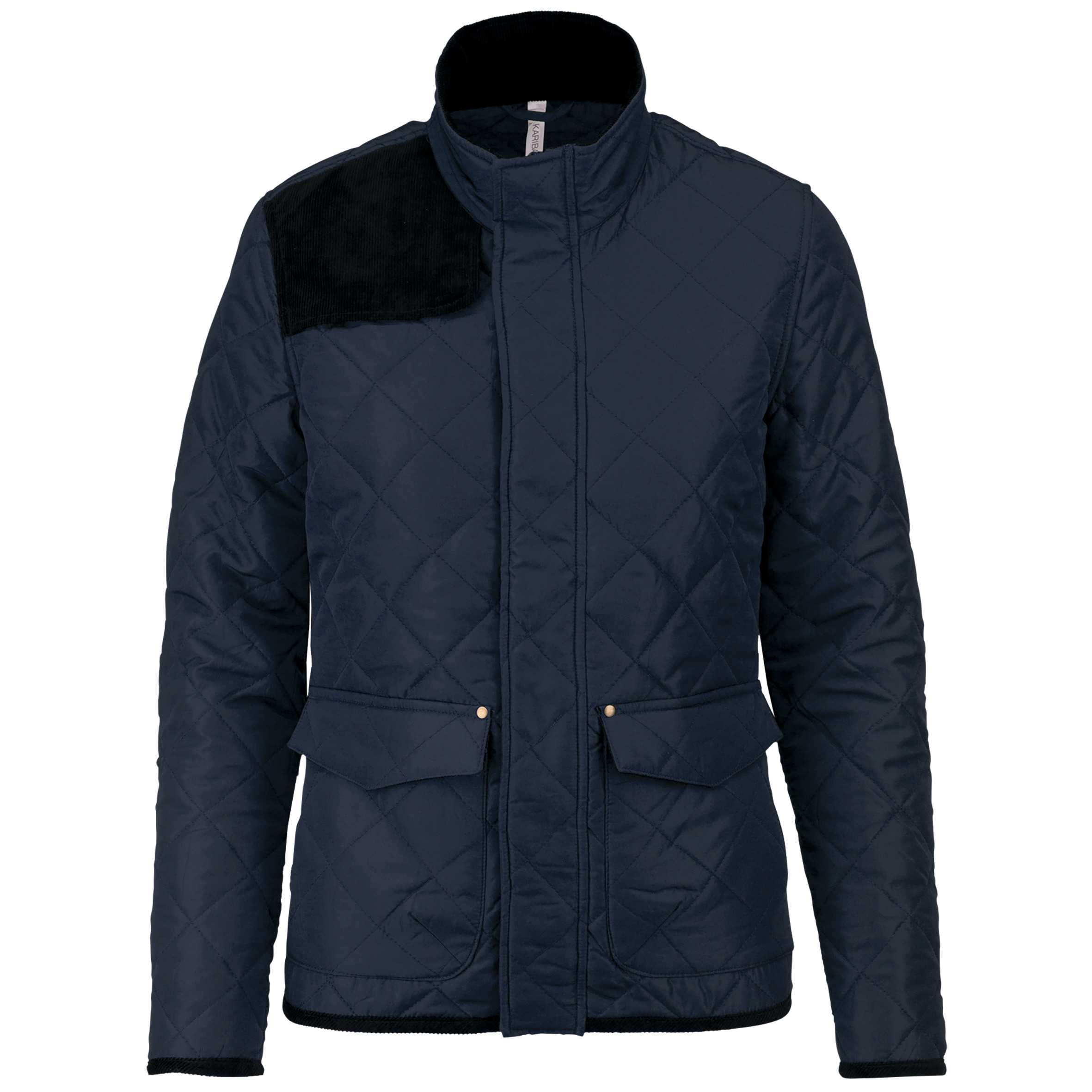 Chaqueta acolchada rombos mujer Navy / Black