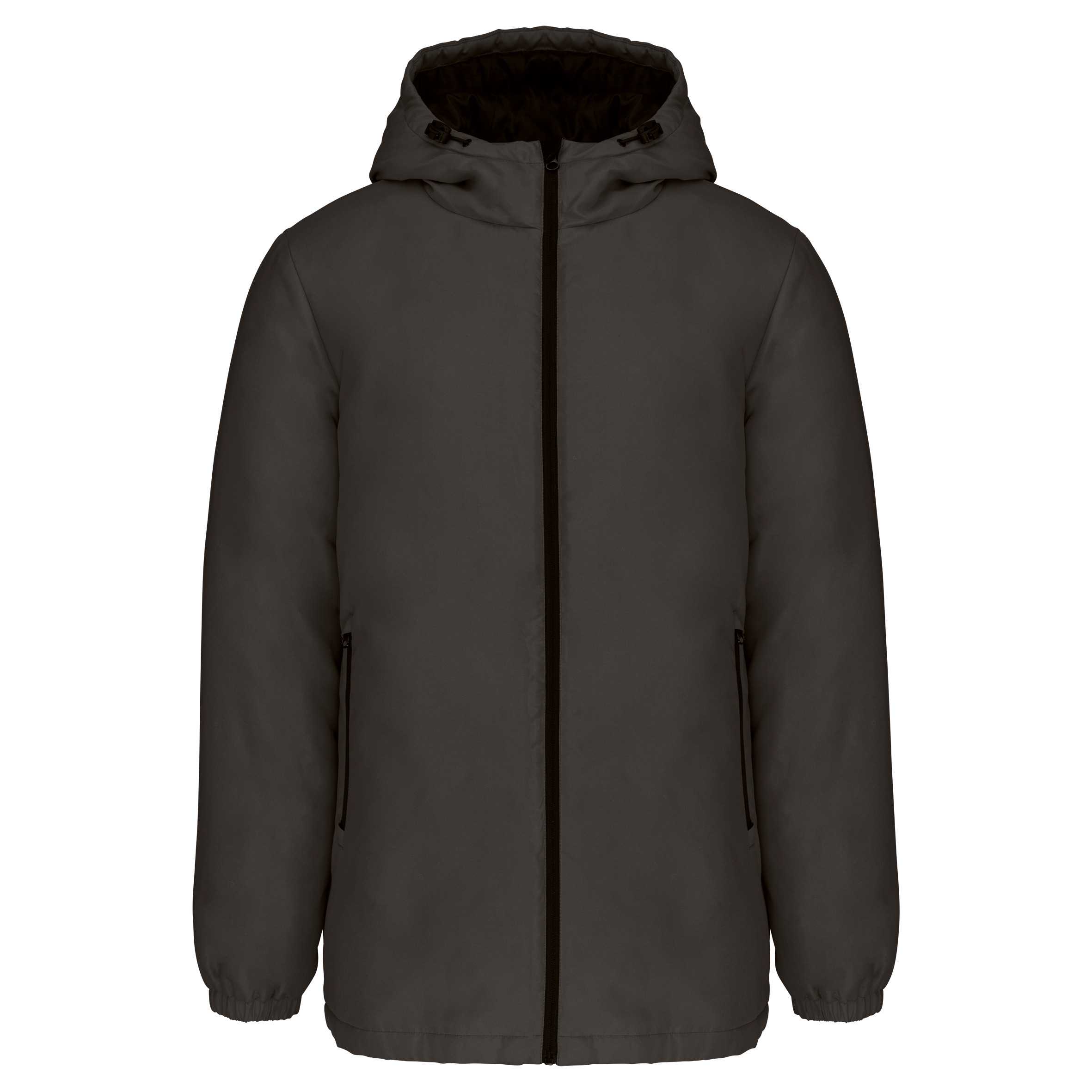 Parka con capucha reciclada unisex Dark Grey