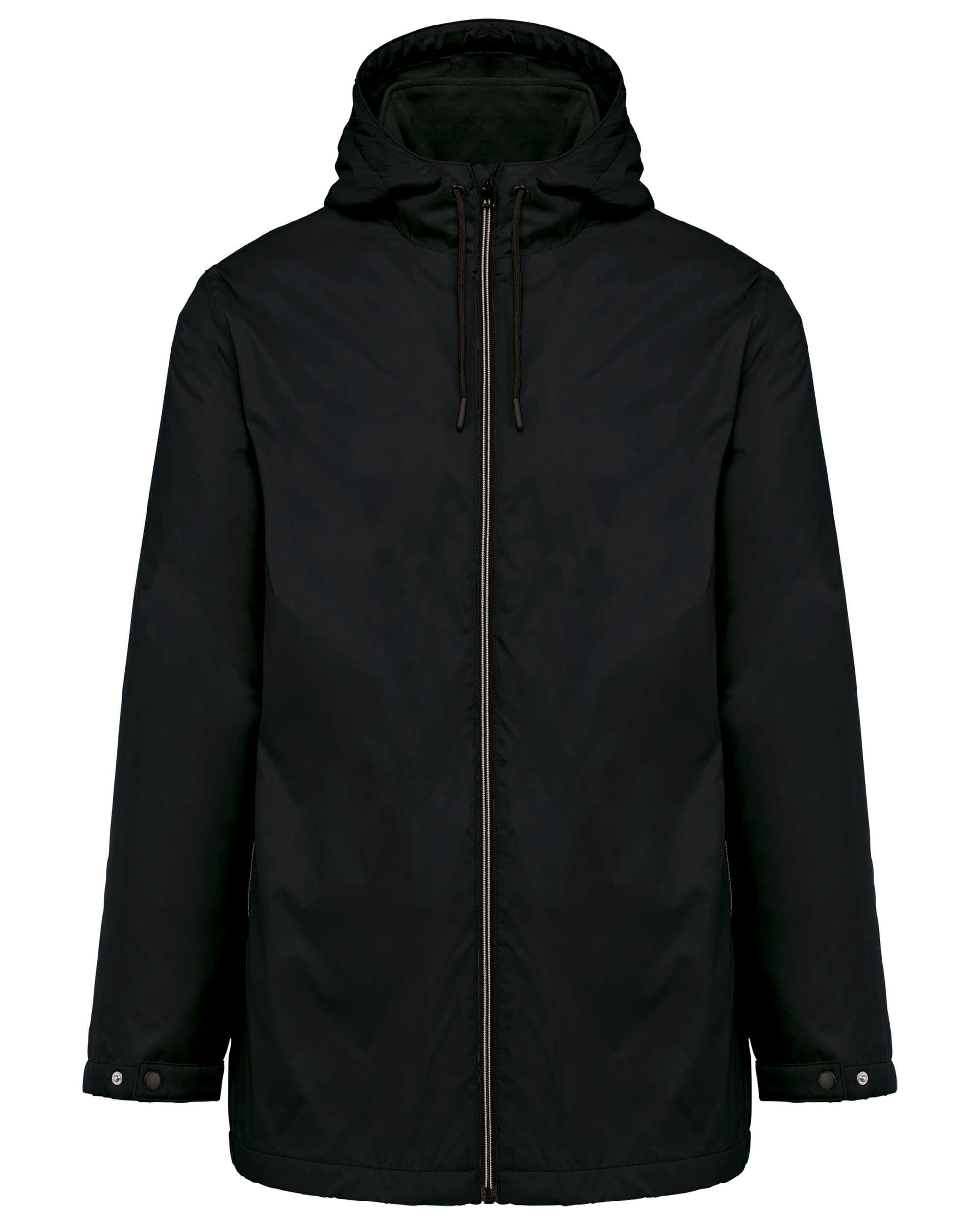 Chaqueta con capucha y forro de micropolar - Unisex Black