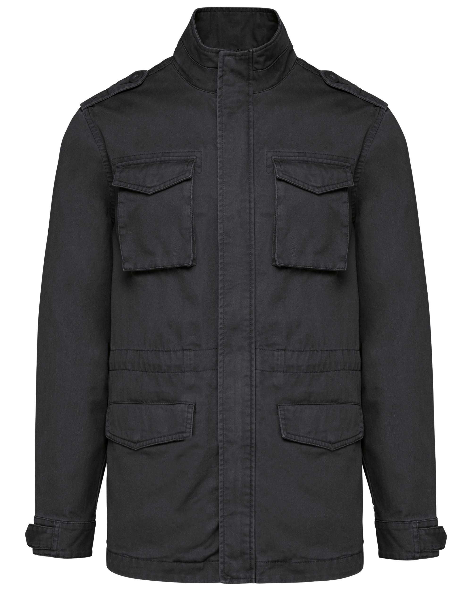 Chaqueta safari hombre Washed black