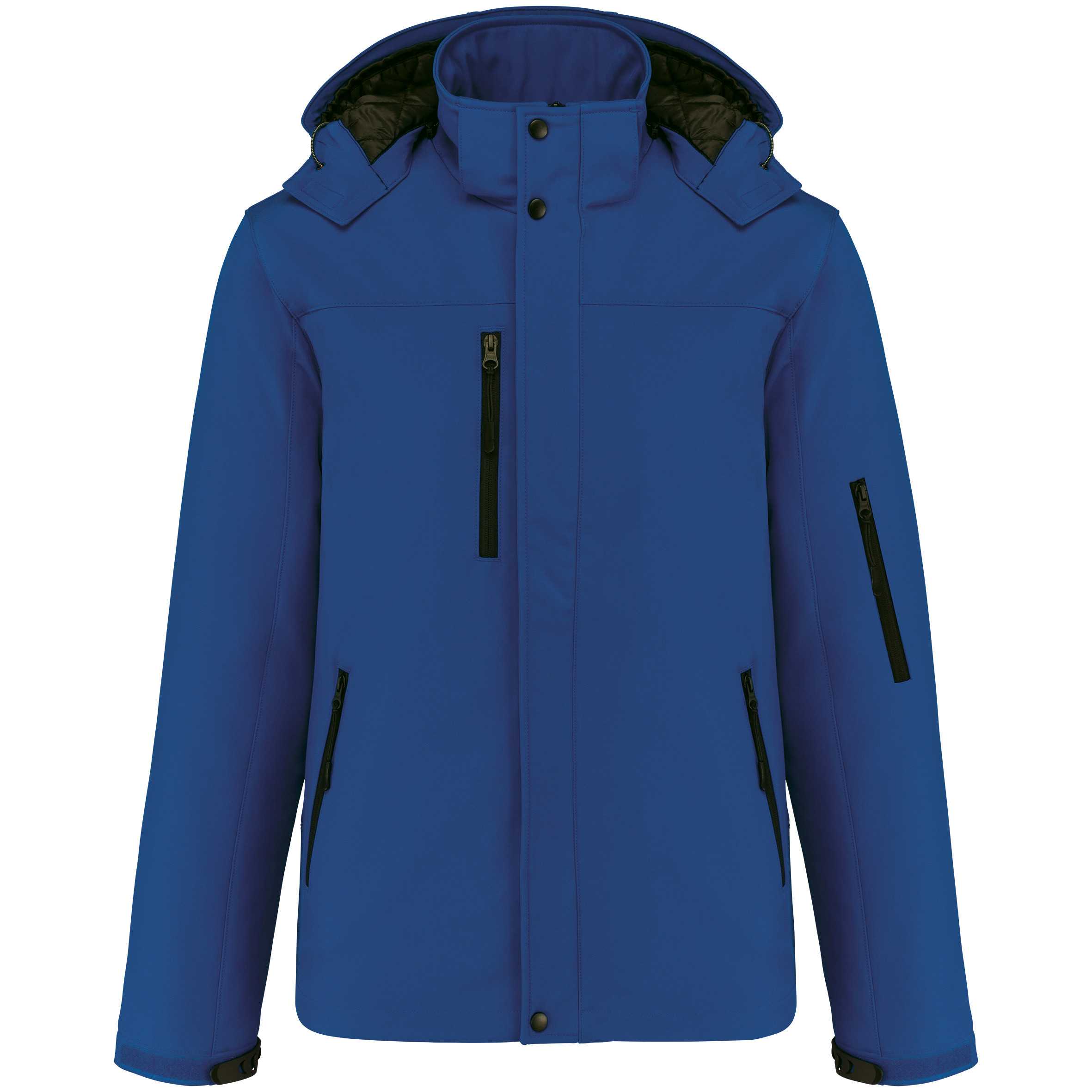 Parka softshell acolchada con capucha hombre Dark Royal Blue