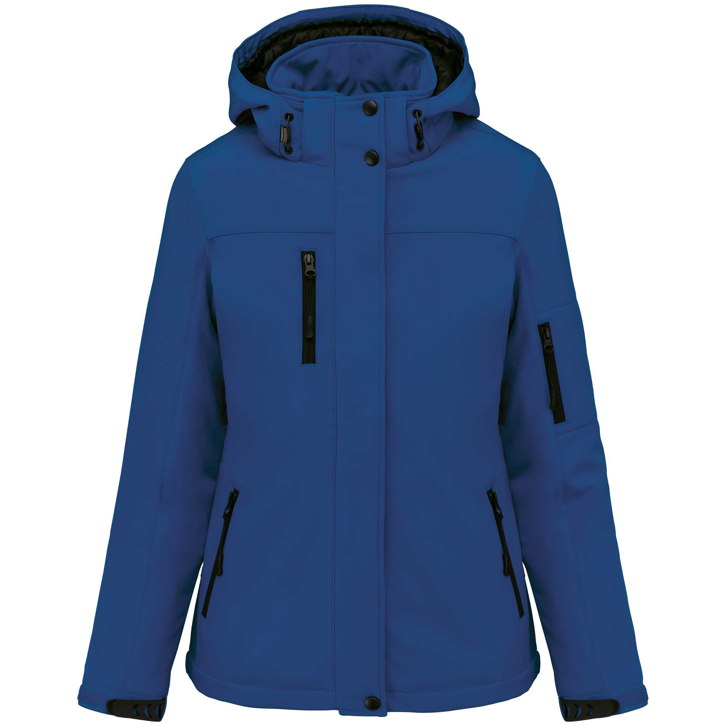 Parka softshell acolchada con capucha mujer Dark Royal Blue