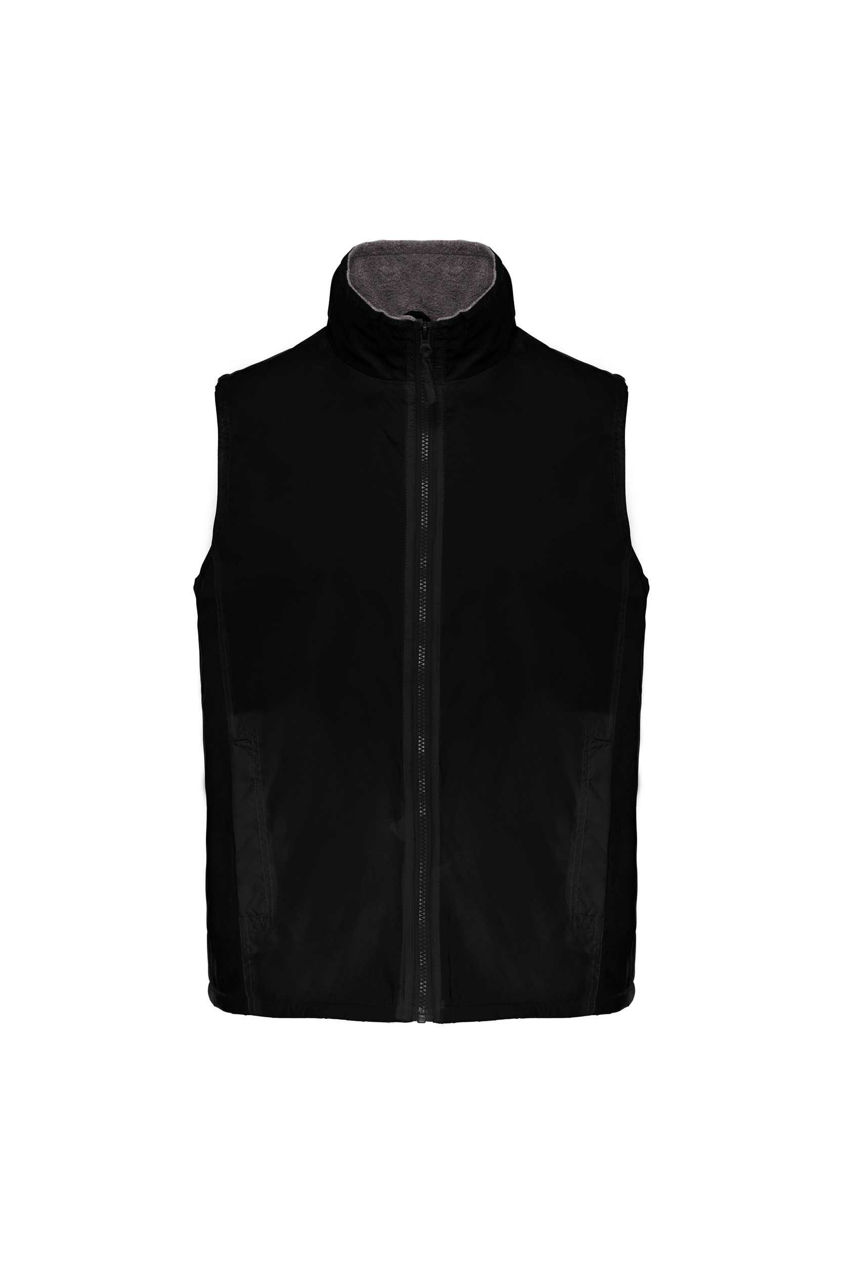 Chaleco con forro polar unisex Black / Grey