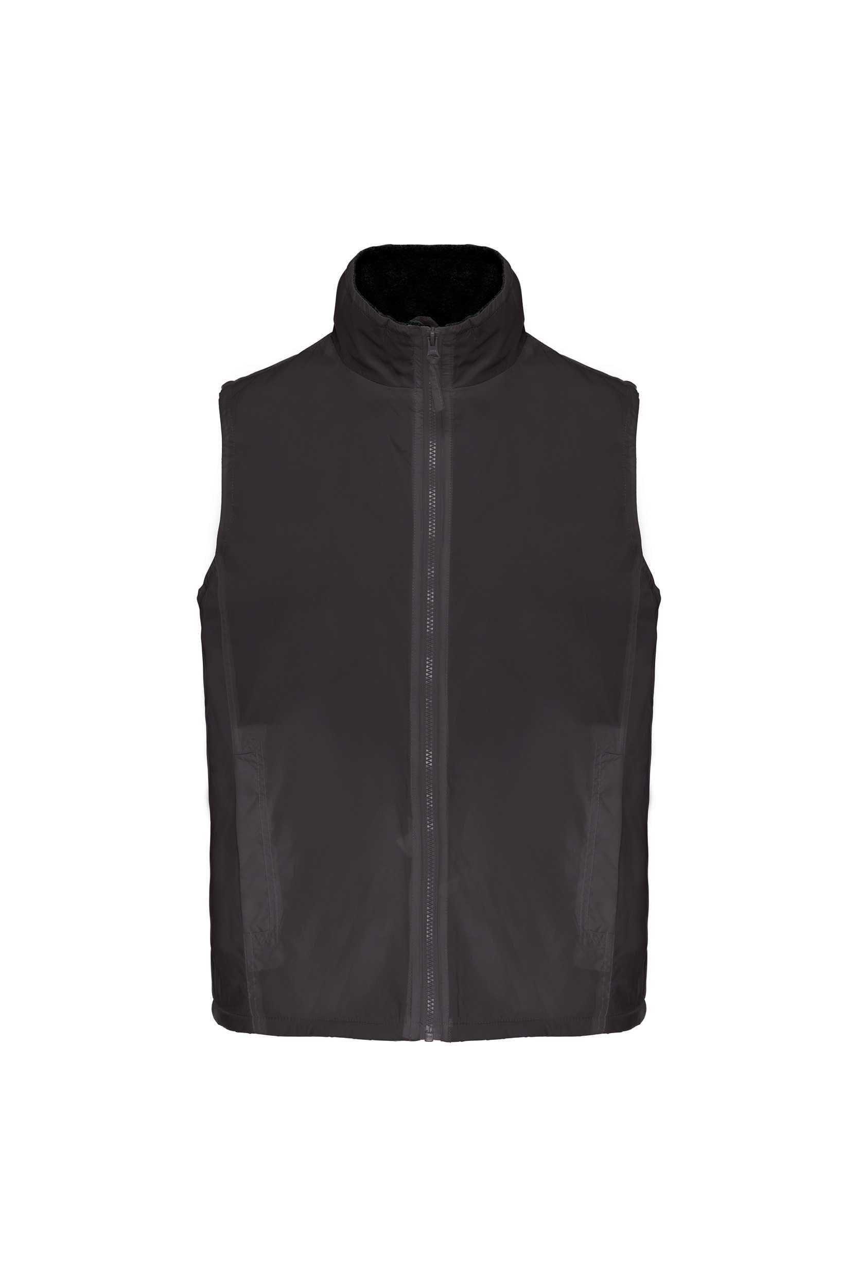 Chaleco con forro polar unisex Dark Grey / Black