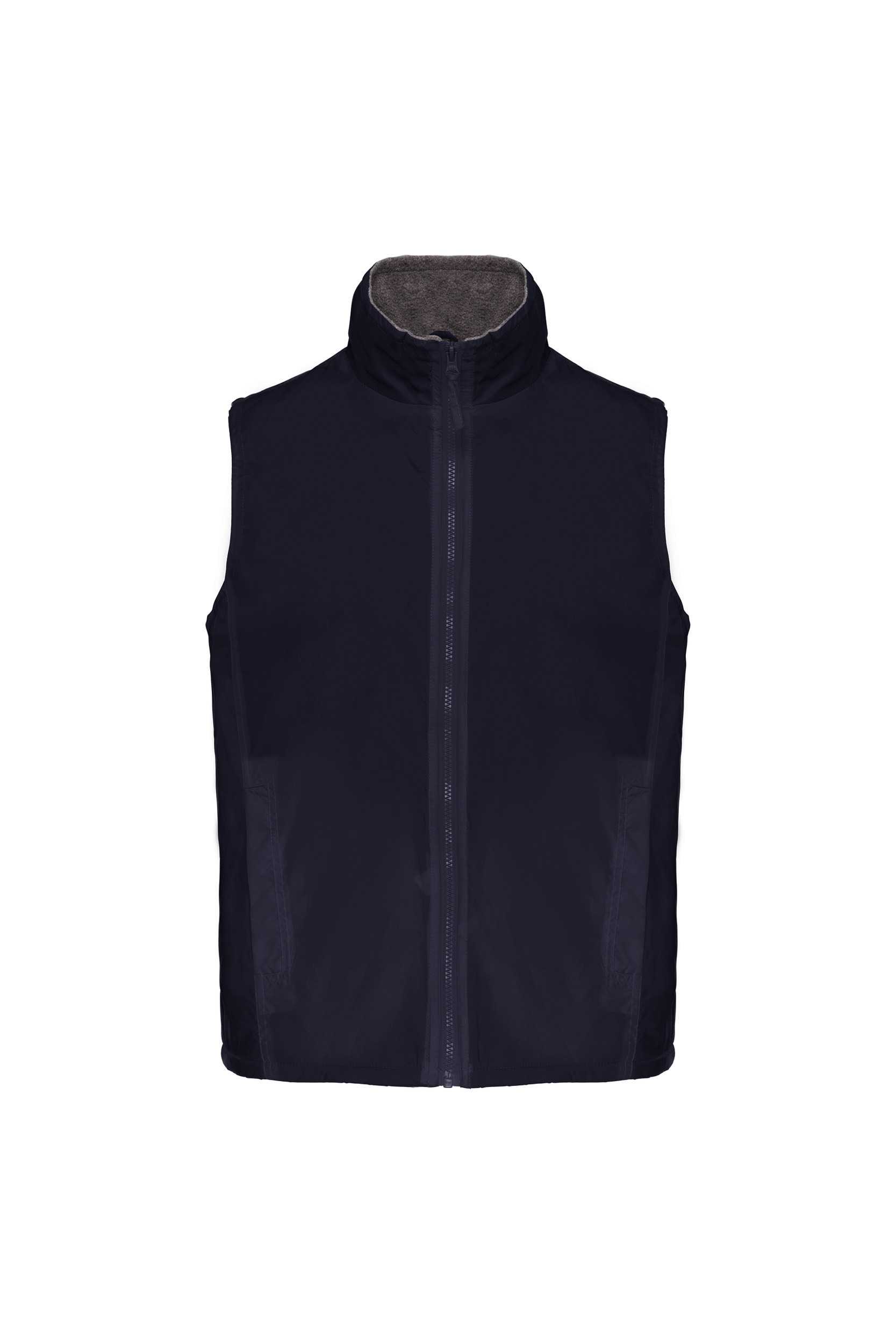 Chaleco con forro polar unisex Navy / Grey