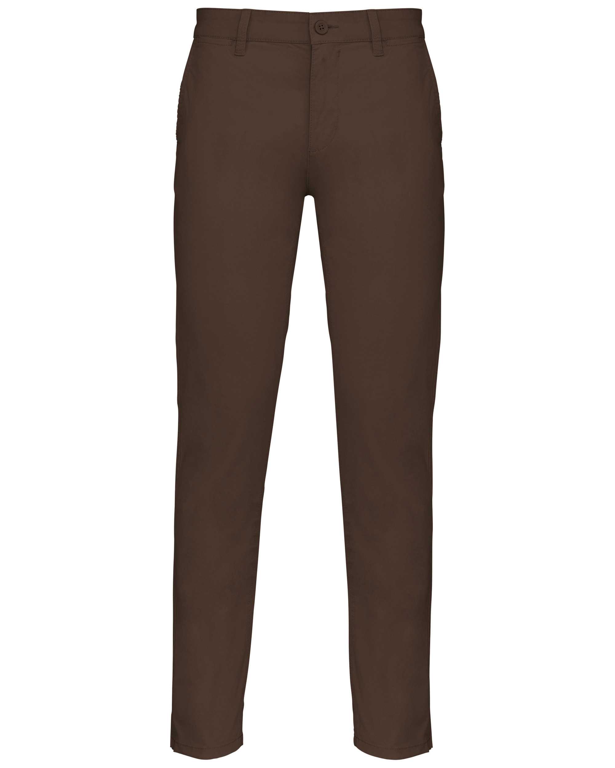 Pantalón chino hombre Chocolate