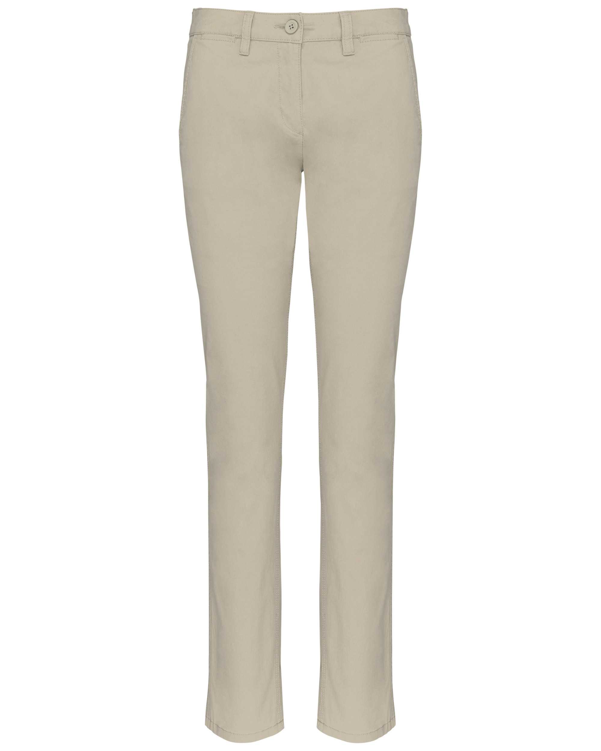 Pantalón chino mujer Beige