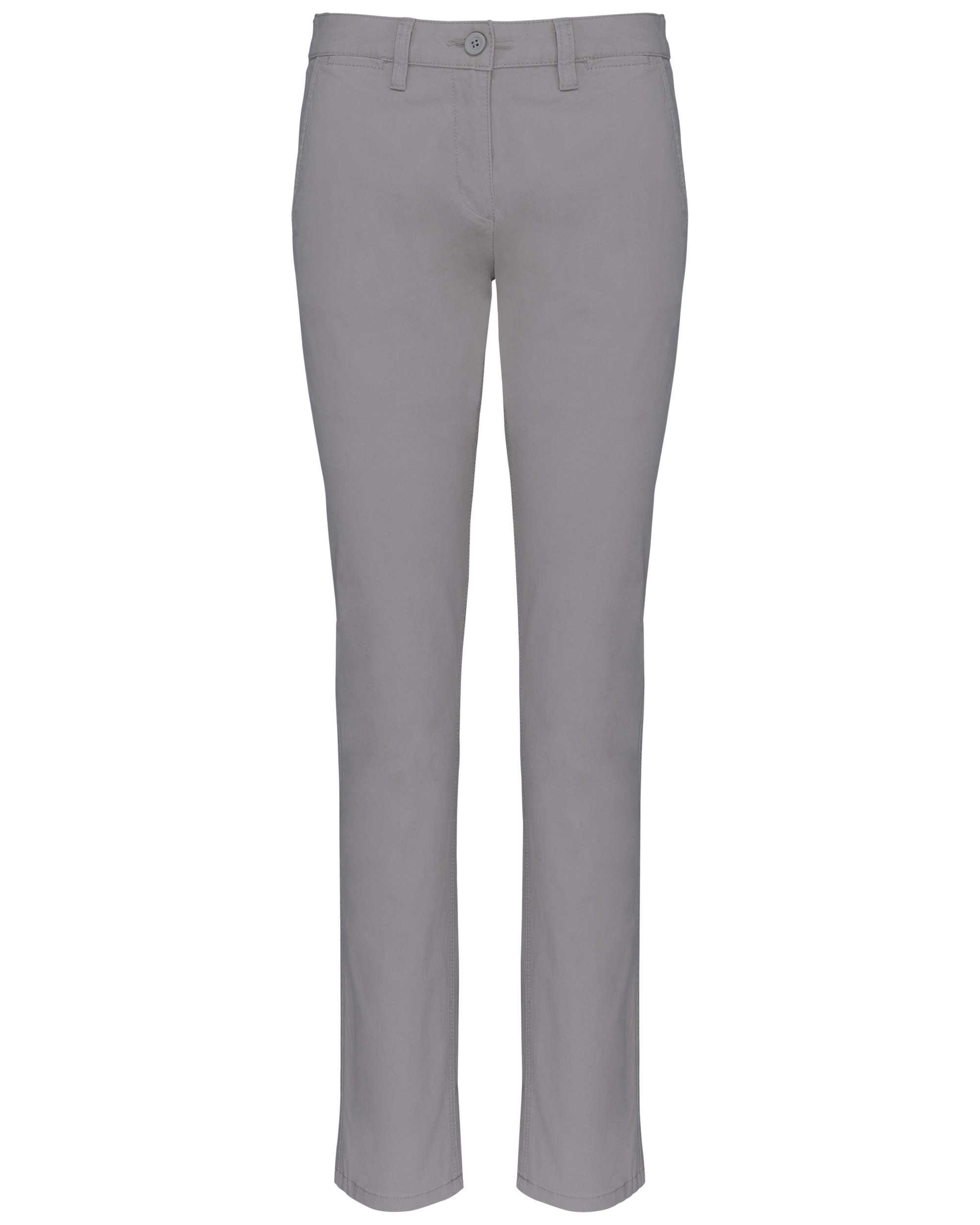 Pantalón chino mujer Fine Grey