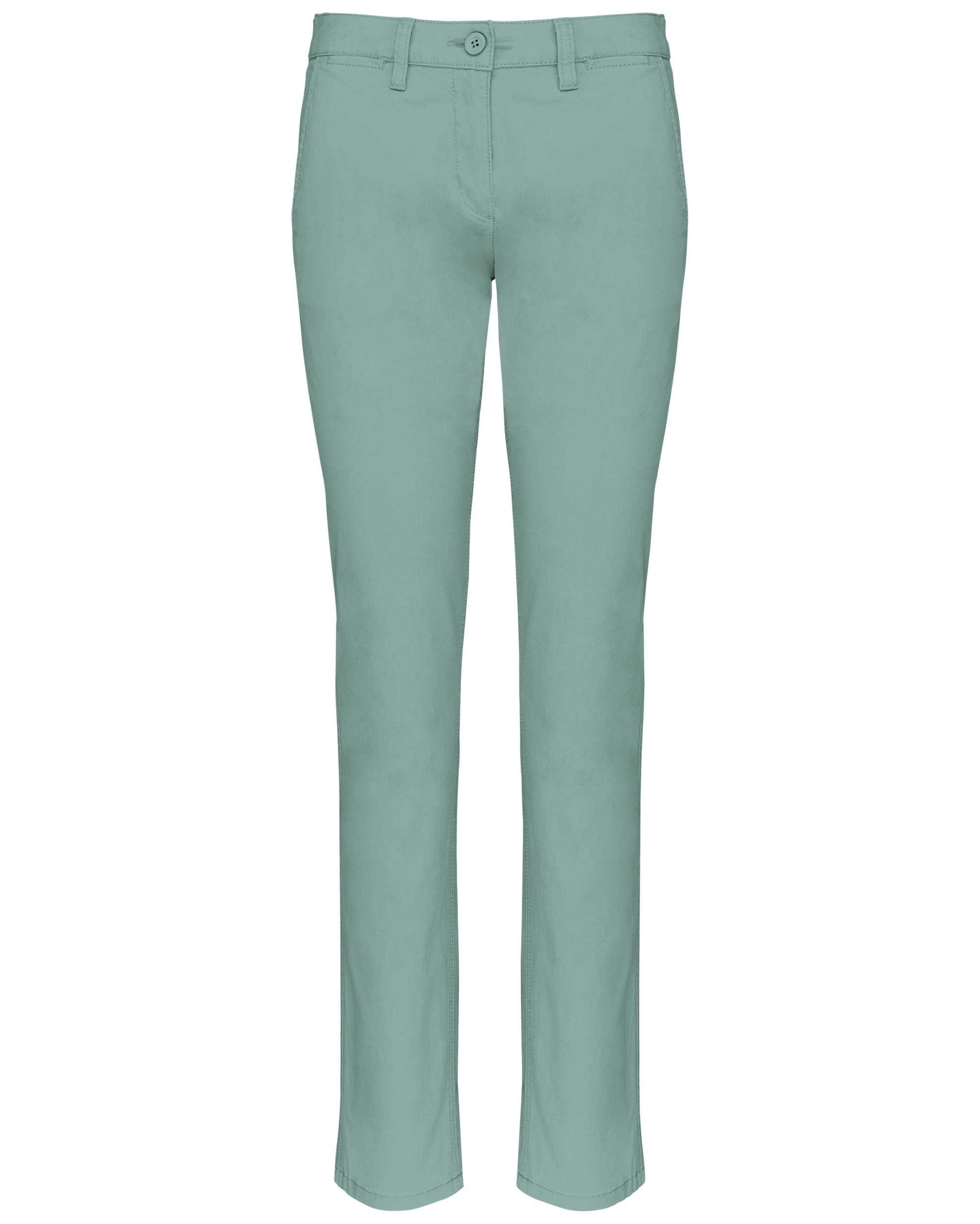 Pantalón chino mujer Sage