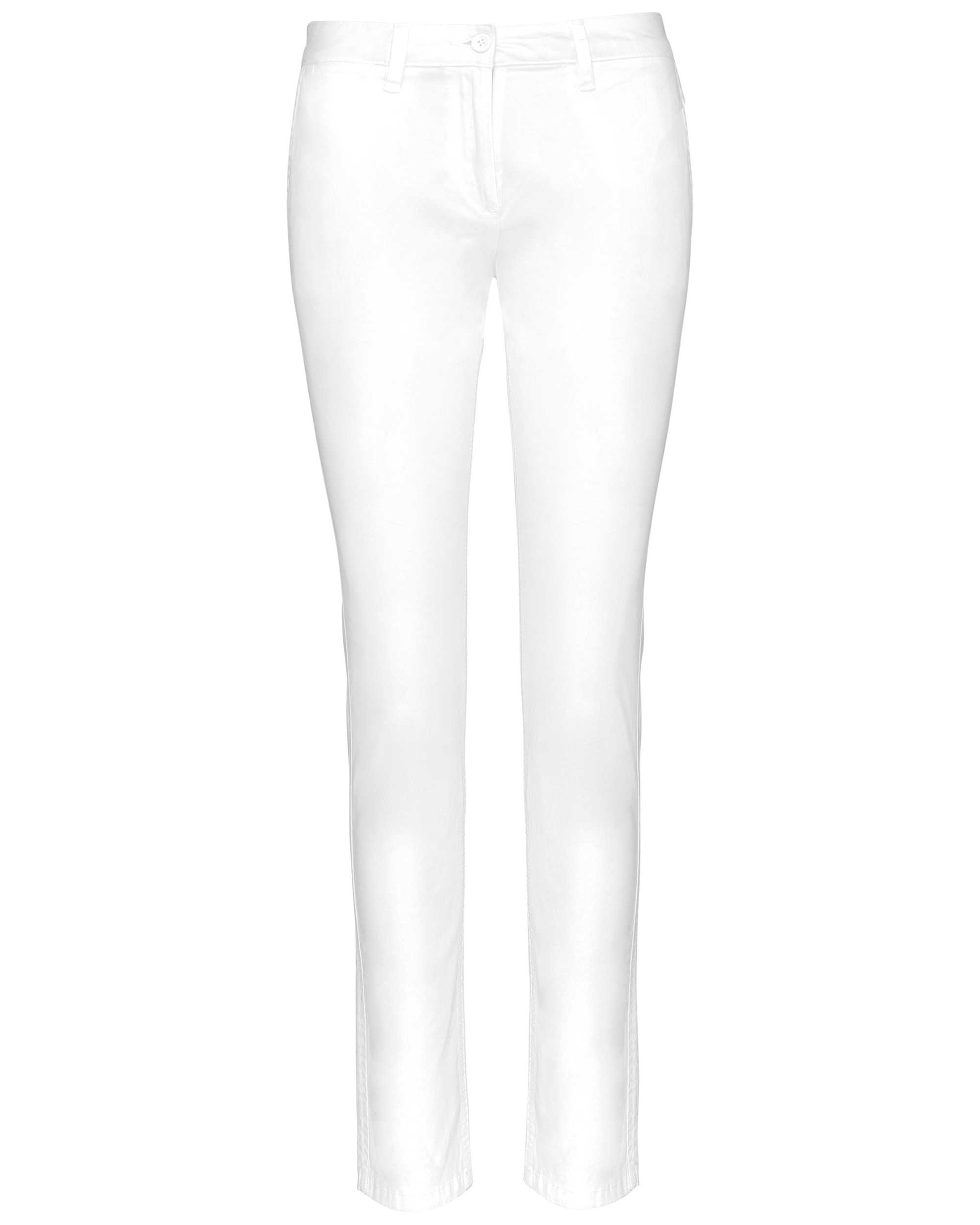Pantalón chino mujer White