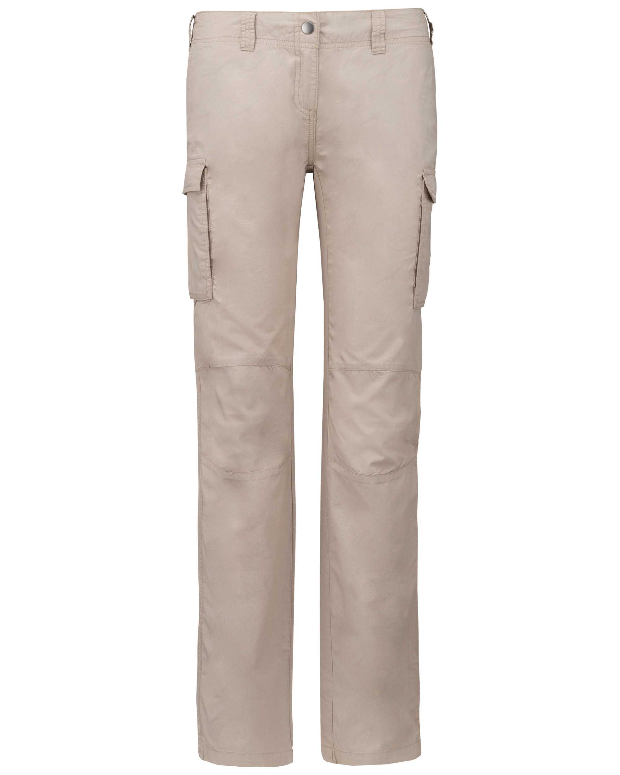 Pantalón ligero multibolsillos para mujer Beige